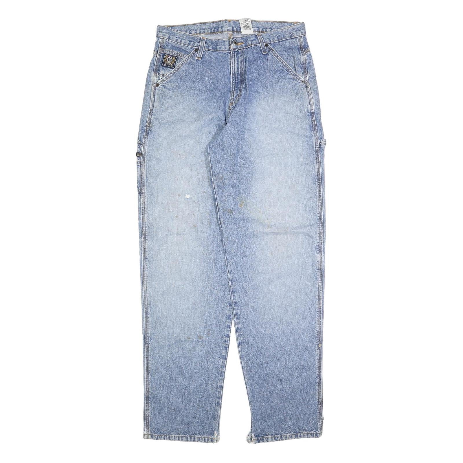 CINCH Mens Jeans Blue Relaxed Straight Denim Medium W32 L34 Workwear Refurbished - N/A refurbished available on Cerqular