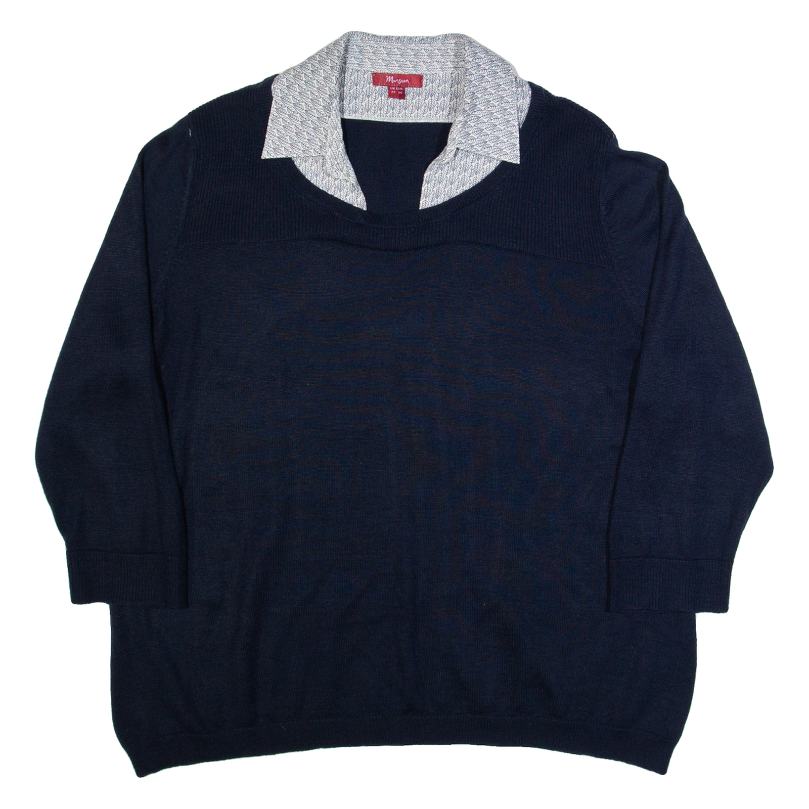 Buy MONSOON Womens Jumper Blue Collared Tight Knit 3/4 Sleeve Wool UK 22 Refurbished - $27.29 MONSOON Womens Jumper Blue Collared Tight Knit 3/4 Sleeve Wool UK 22 Refurbished - N/A refurbished available on Cerqular