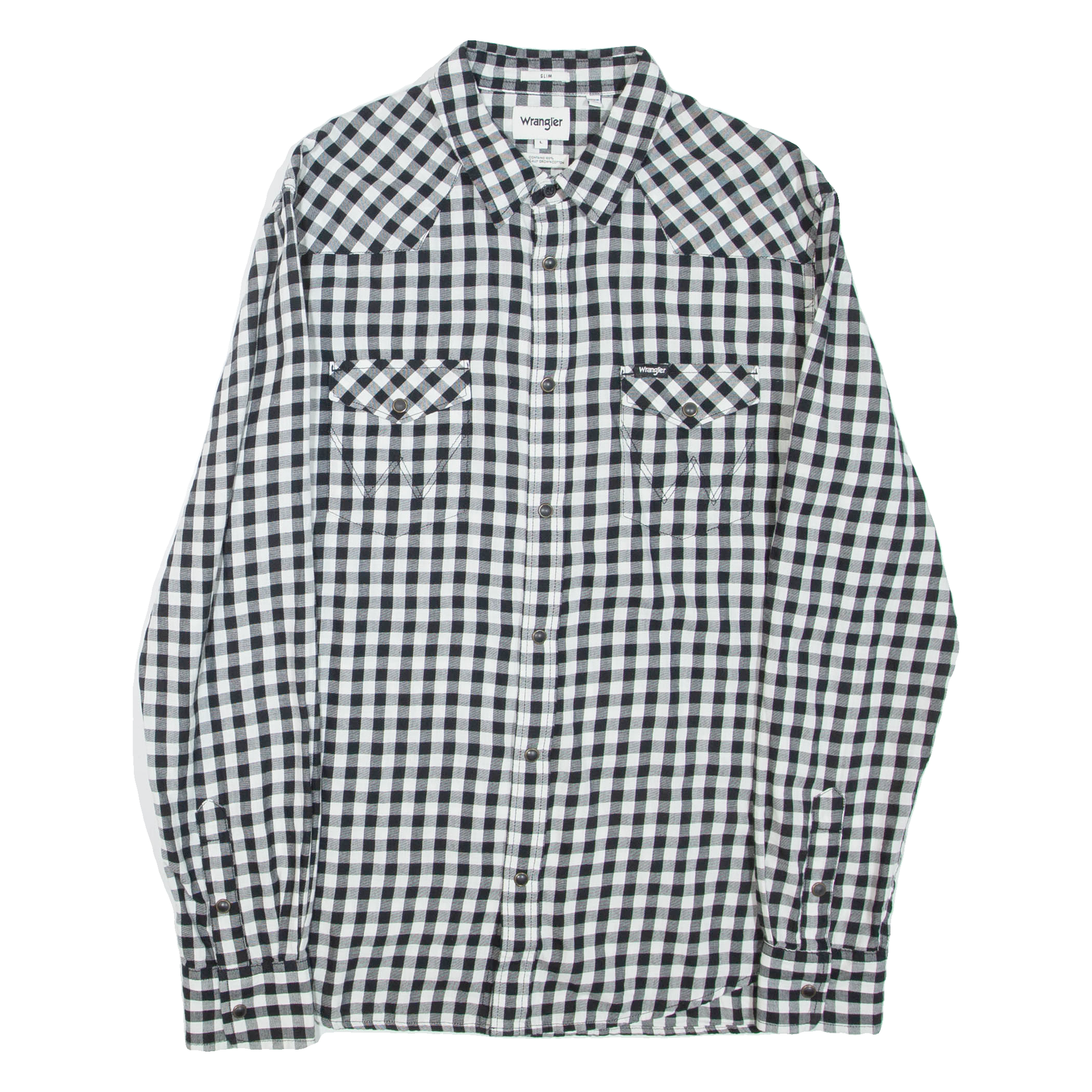 Buy WRANGLER Slim Fit Mens Shirt White Check Long Sleeve L Refurbished - $28.59 WRANGLER Slim Fit Mens Shirt White Check Long Sleeve L Refurbished - N/A refurbished available on Cerqular