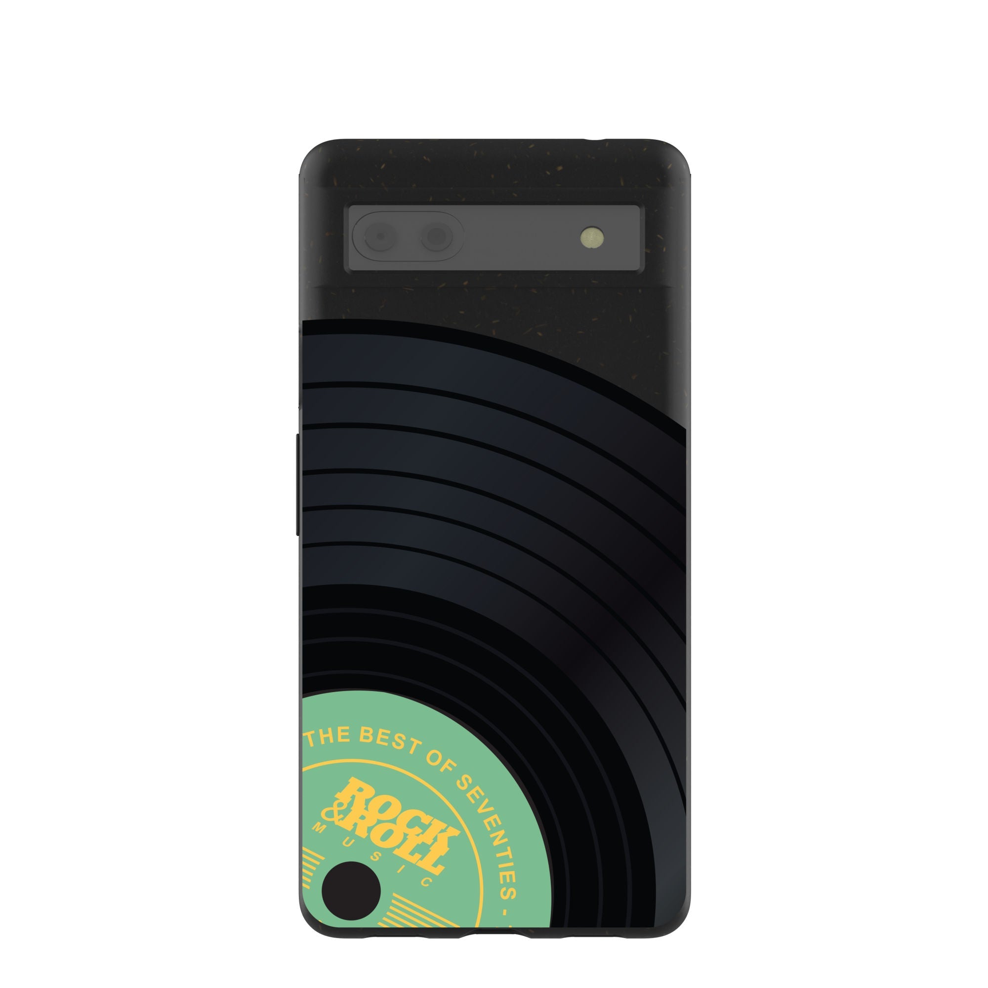 Buy Black Vinyl Vibes Google Pixel 6a Case Refurbished - $65.00 Black Vinyl Vibes Google Pixel 6a Case Refurbished - Pela Case refurbished available on Cerqular