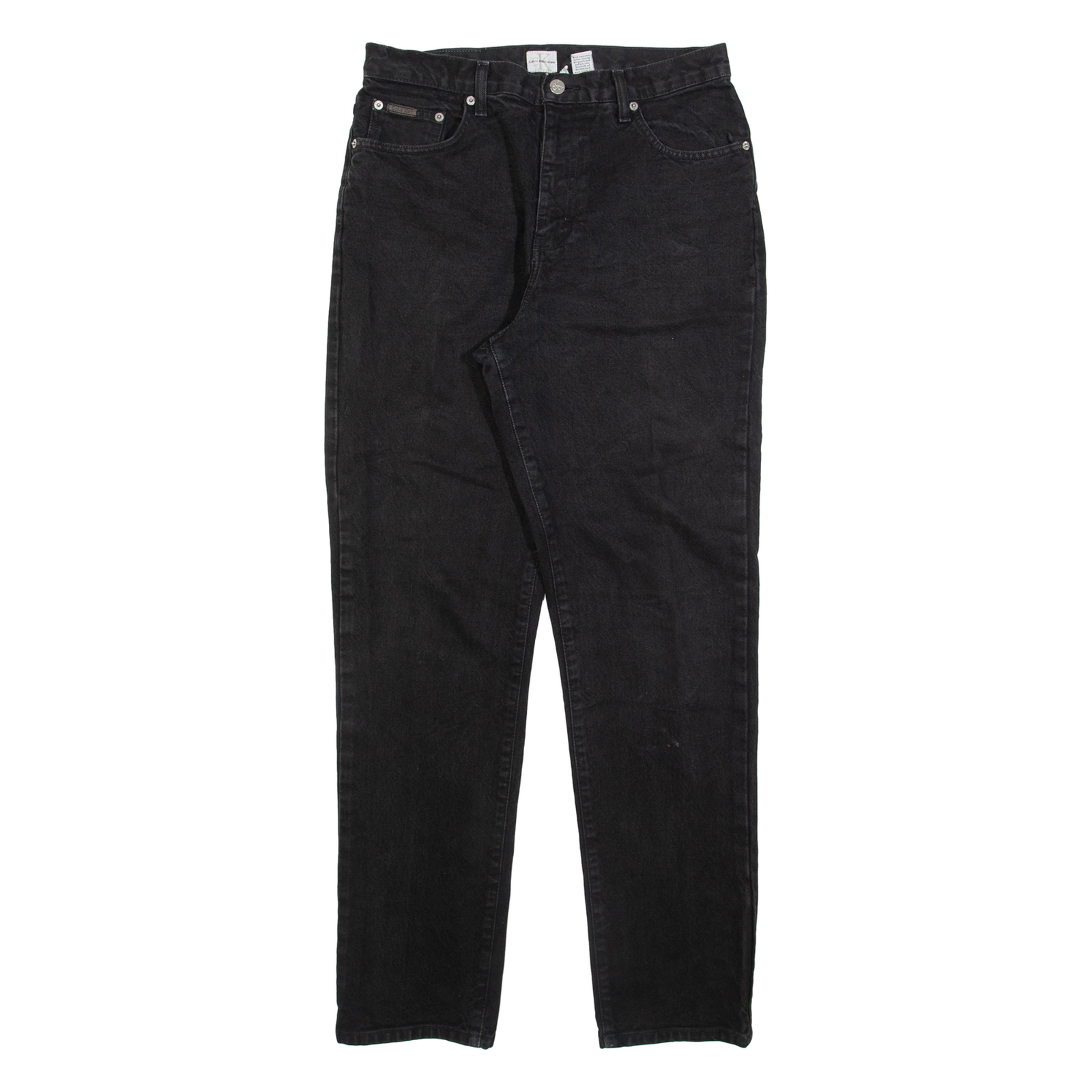 CALVIN KLEIN JEANS Womens Jeans Black Slim Straight W30 L31 Refurbished - N/A refurbished available on Cerqular
