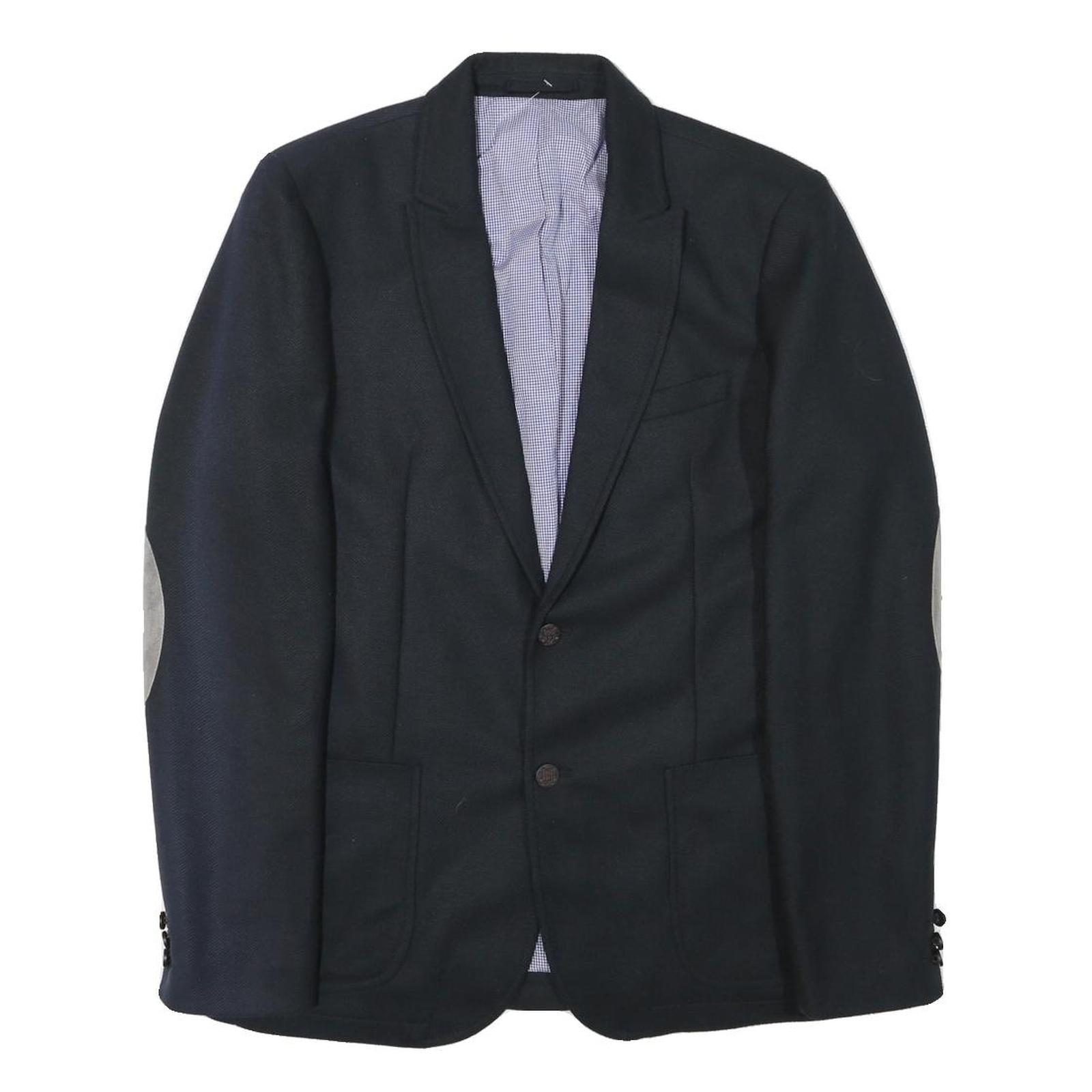 Buy Mens Black Jacket M Polyester Button Closure Plain Elbow Patches Casual Refurbished - $48.09 Mens Black Jacket M Polyester Button Closure Plain Elbow Patches Casual Refurbished - N/A refurbished available on Cerqular