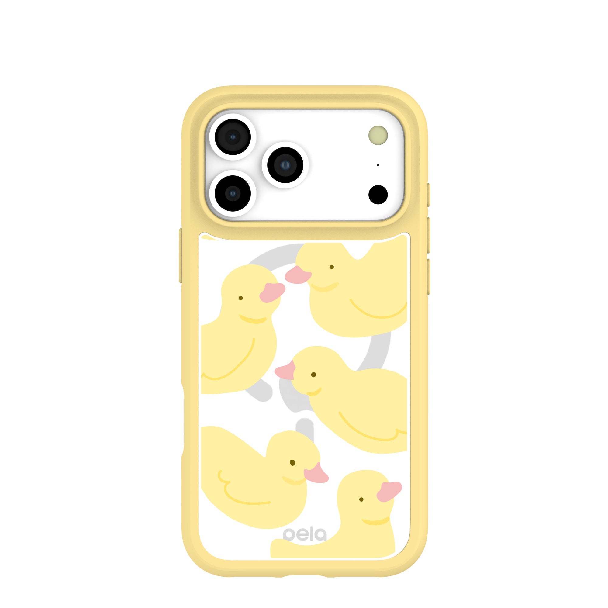 Clear Ducks iPhone 17 Pro Max Case With Sunbeam Ridge (MagSafe included) Refurbished - Pela Case refurbished available on Cerqular
