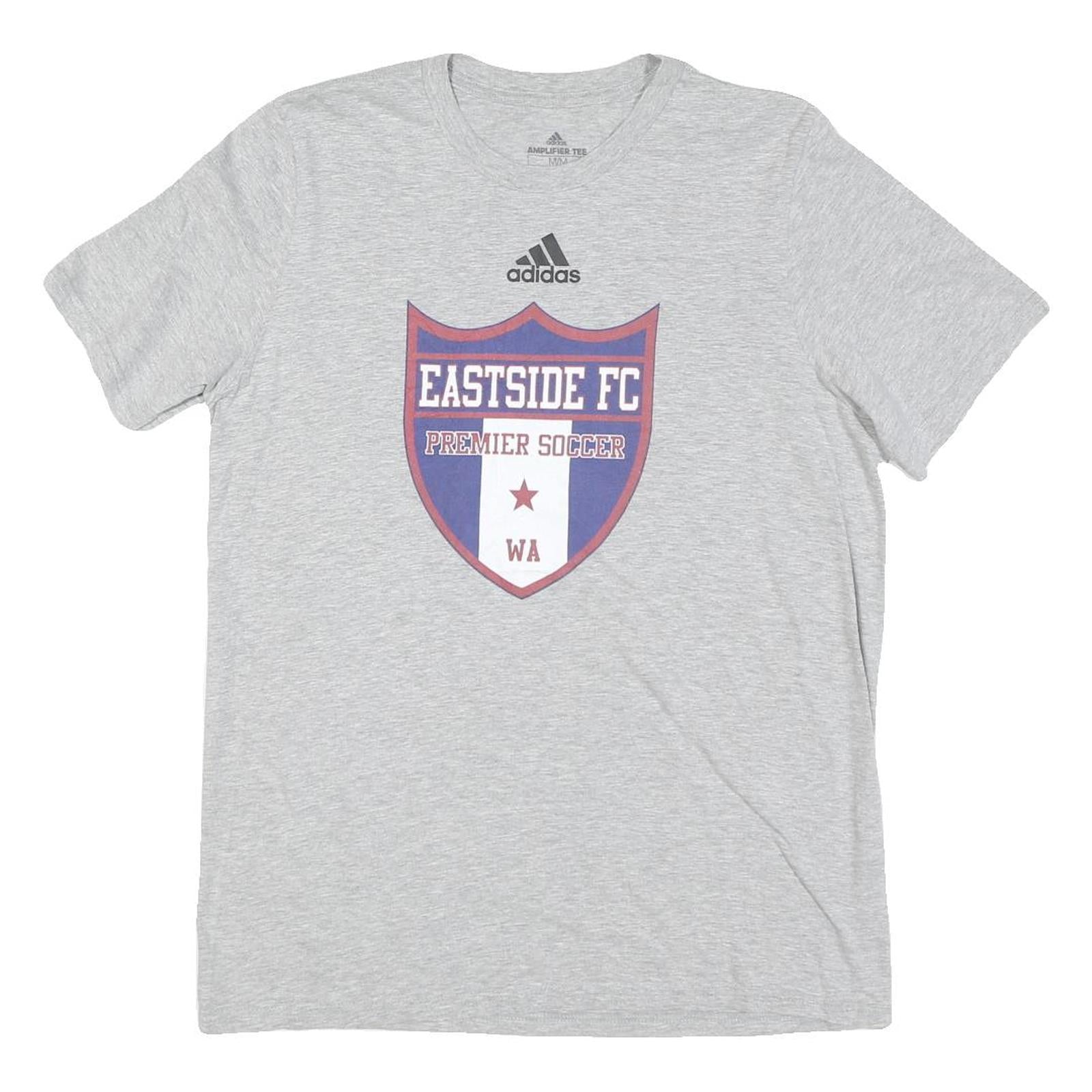ADIDAS Mens Grey Eastside FC Graphic T-Shirt M Short Sleeve Crew Neck Casual Refurbished - N/A refurbished available on Cerqular
