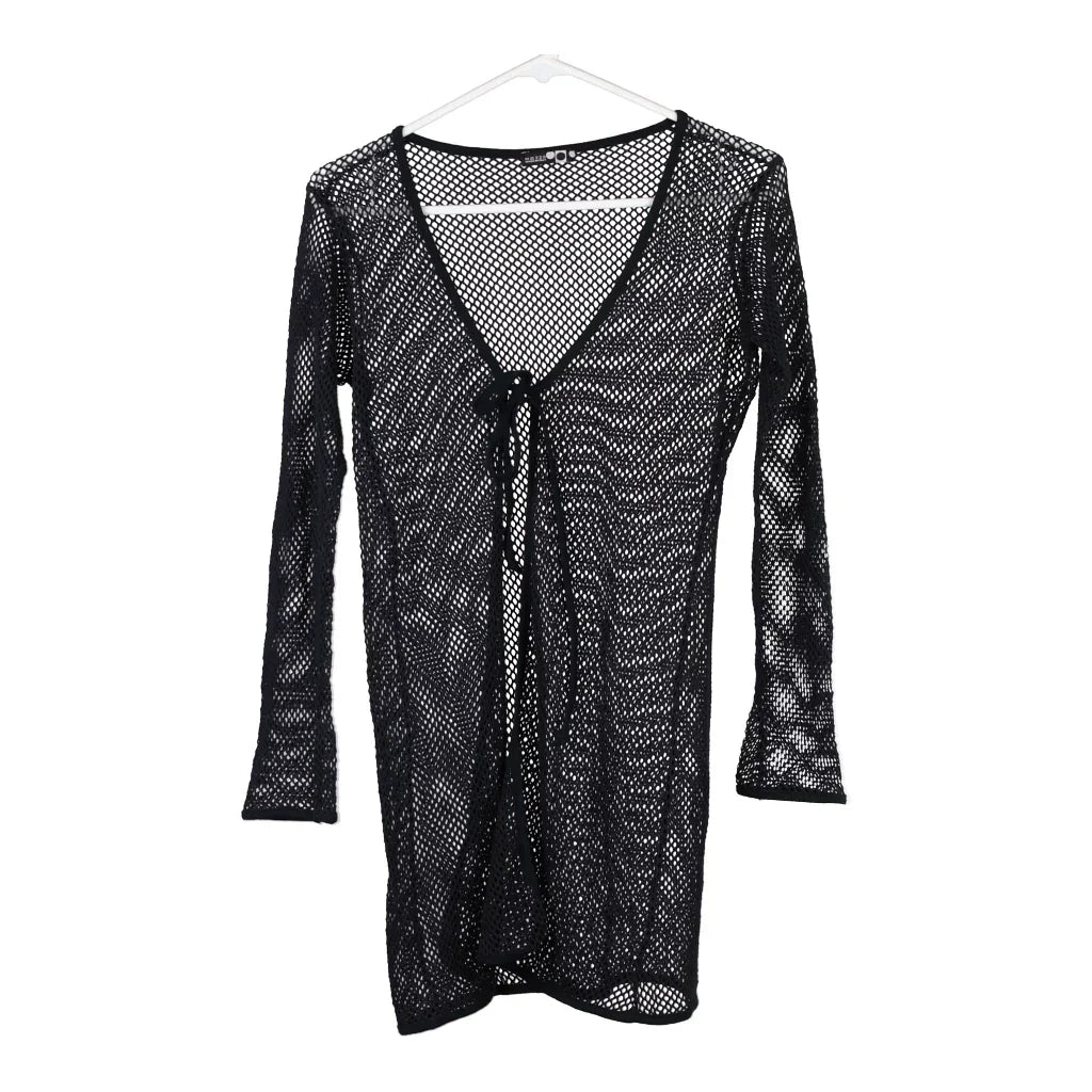 Mezzo Cardigan - Medium Black Viscose Refurbished - Thrifted (note: this is a term often used to describe second- refurbished available on Cerqular