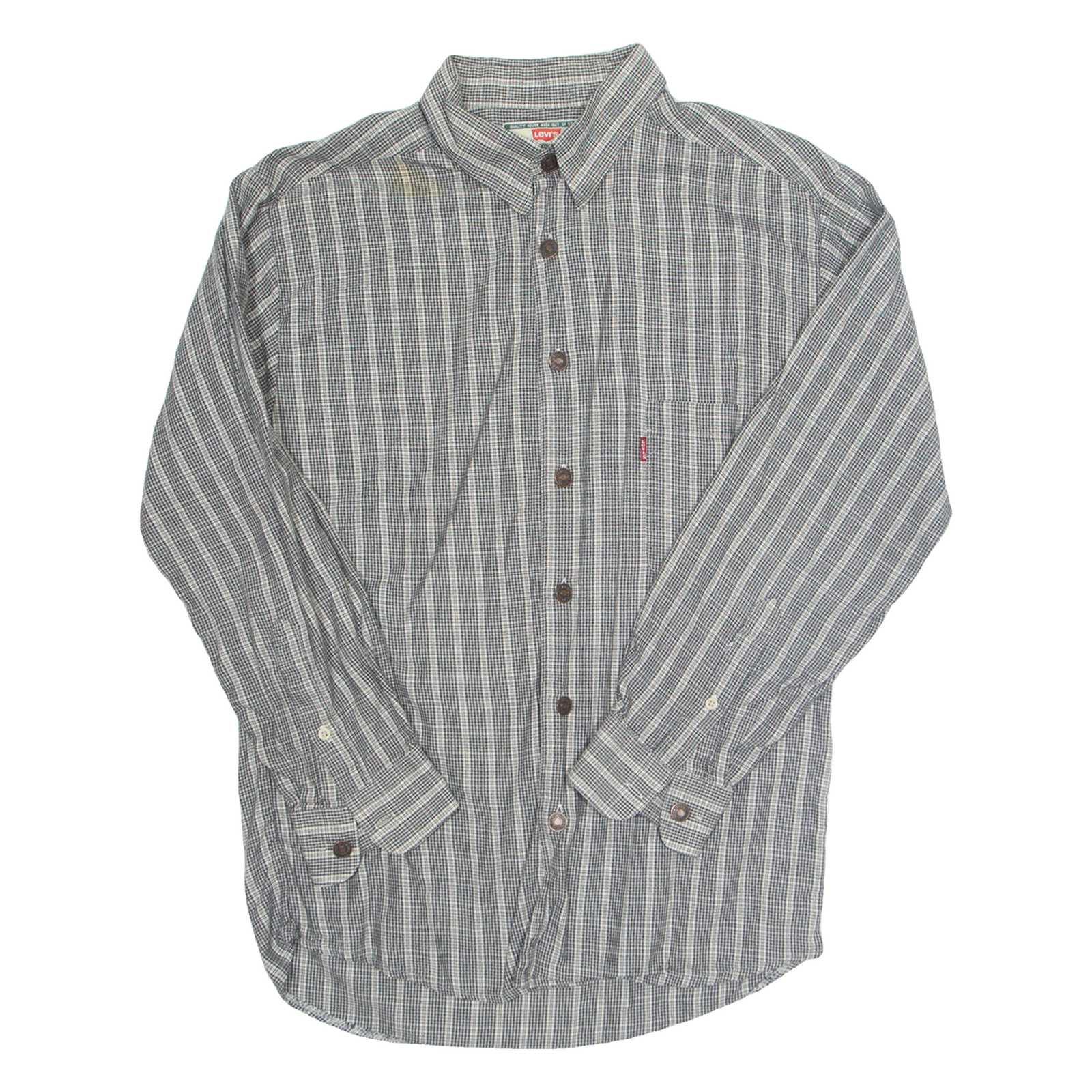 Buy LEVI'S Mens Shirt Black Check Long Sleeve S Refurbished - $28.59 LEVI'S Mens Shirt Black Check Long Sleeve S Refurbished - N/A refurbished available on Cerqular