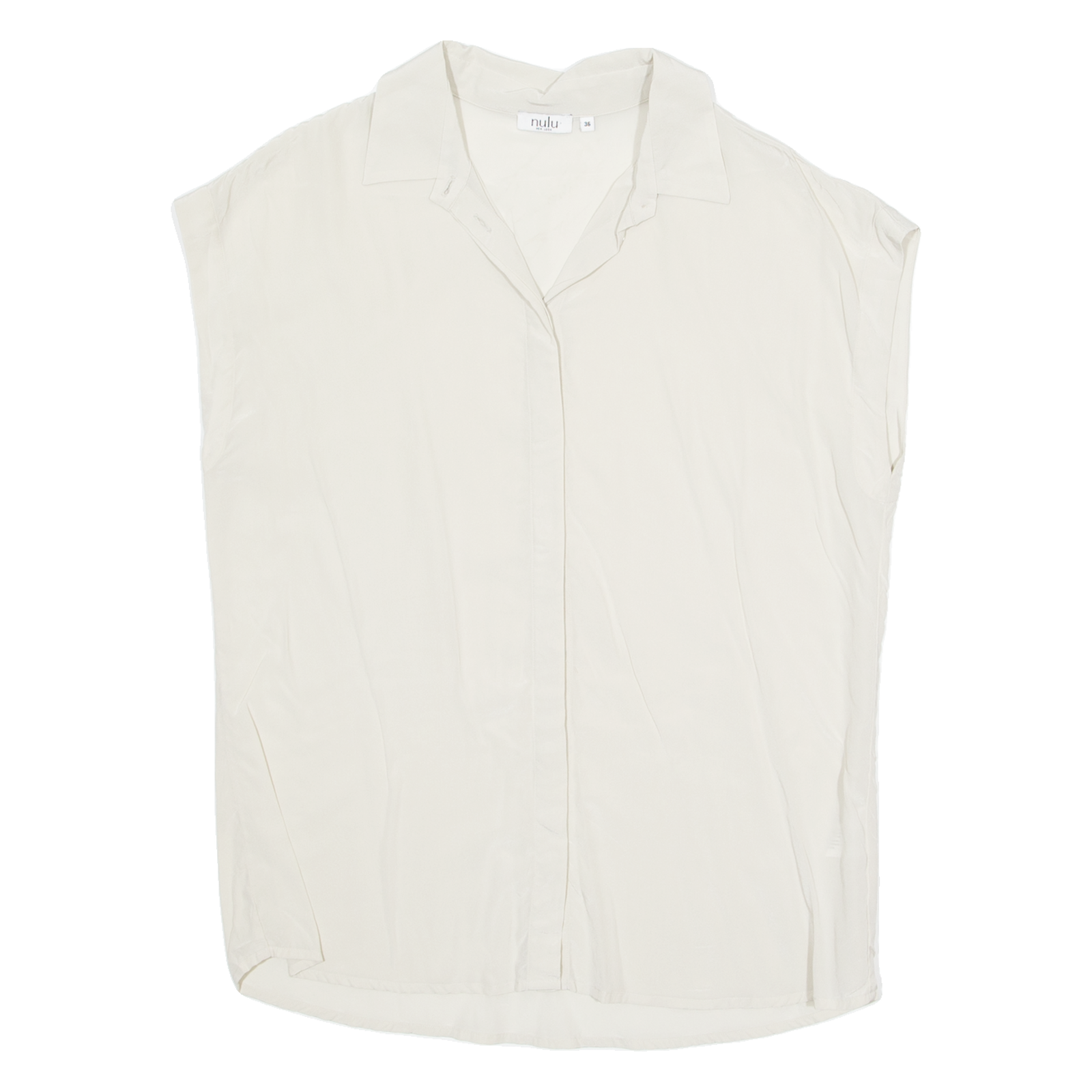 NEW LOOK Womens Blouse Beige Sleeveless M Refurbished - N/A refurbished available on Cerqular