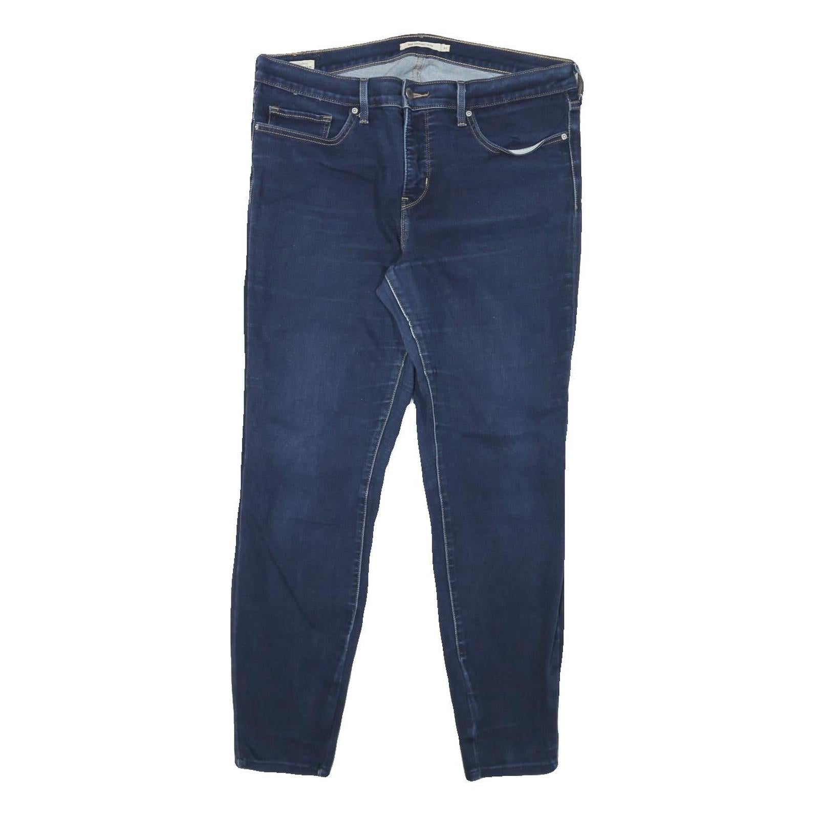 LEVI'S Womens Slim Blue Denim Slim Jeans W31 L27 Classic Cotton Blend Zip Refurbished - N/A refurbished available on Cerqular