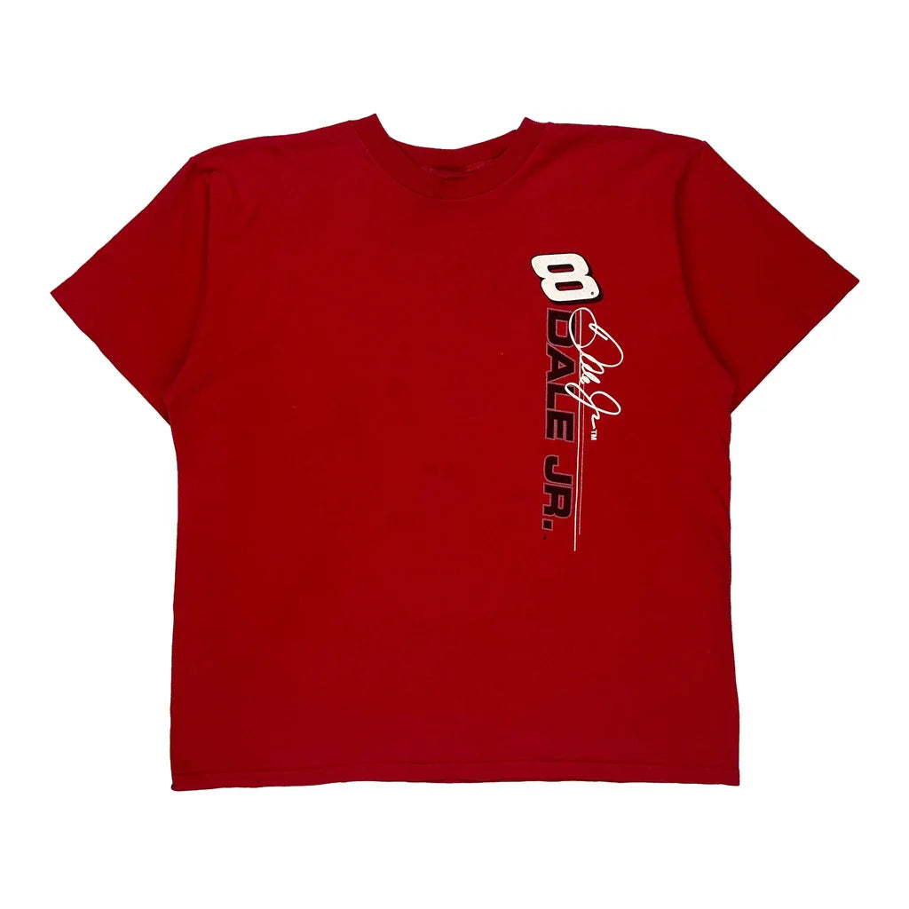 Dale Jr. Winners Circle Nascar T-Shirt - Large Red Cotton Refurbished - Thrifted (note: this is a term often used to describe second- refurbished available on Cerqular