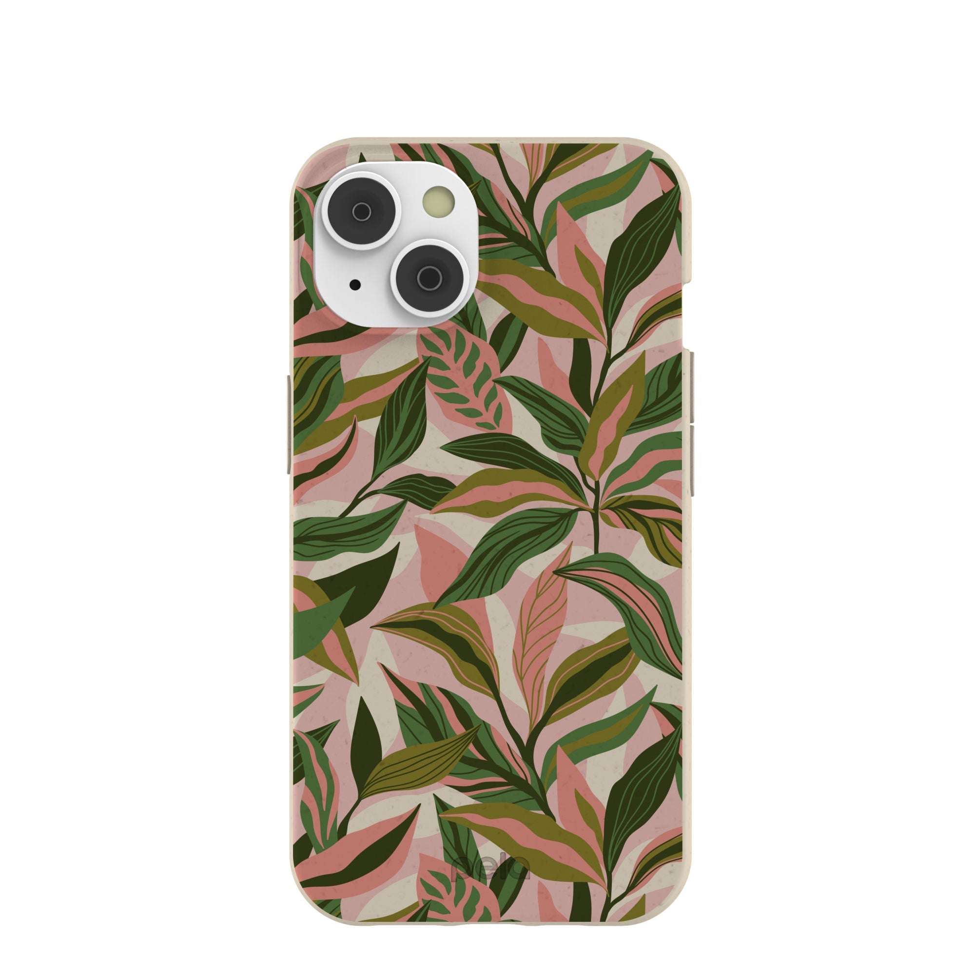 London Fog Pink Botanics iPhone 14/16e Case Refurbished - Pela Case refurbished available on Cerqular