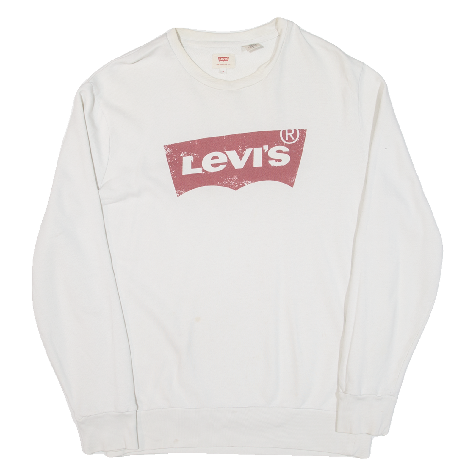 LEVI'S Mens Sweatshirt White M Refurbished - N/A refurbished available on Cerqular