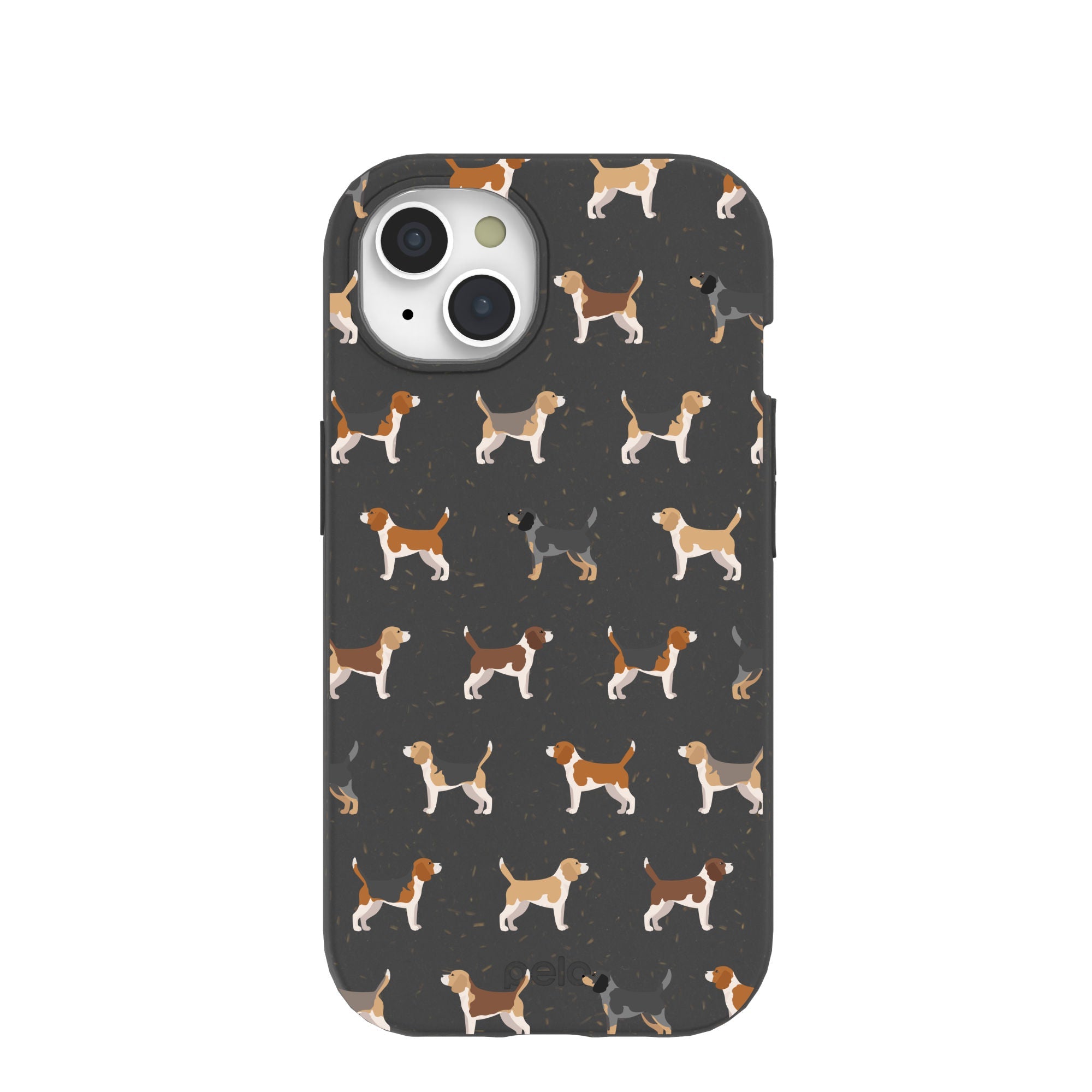 Black Beagle Buds iPhone 15 Case Refurbished - Pela Case refurbished available on Cerqular
