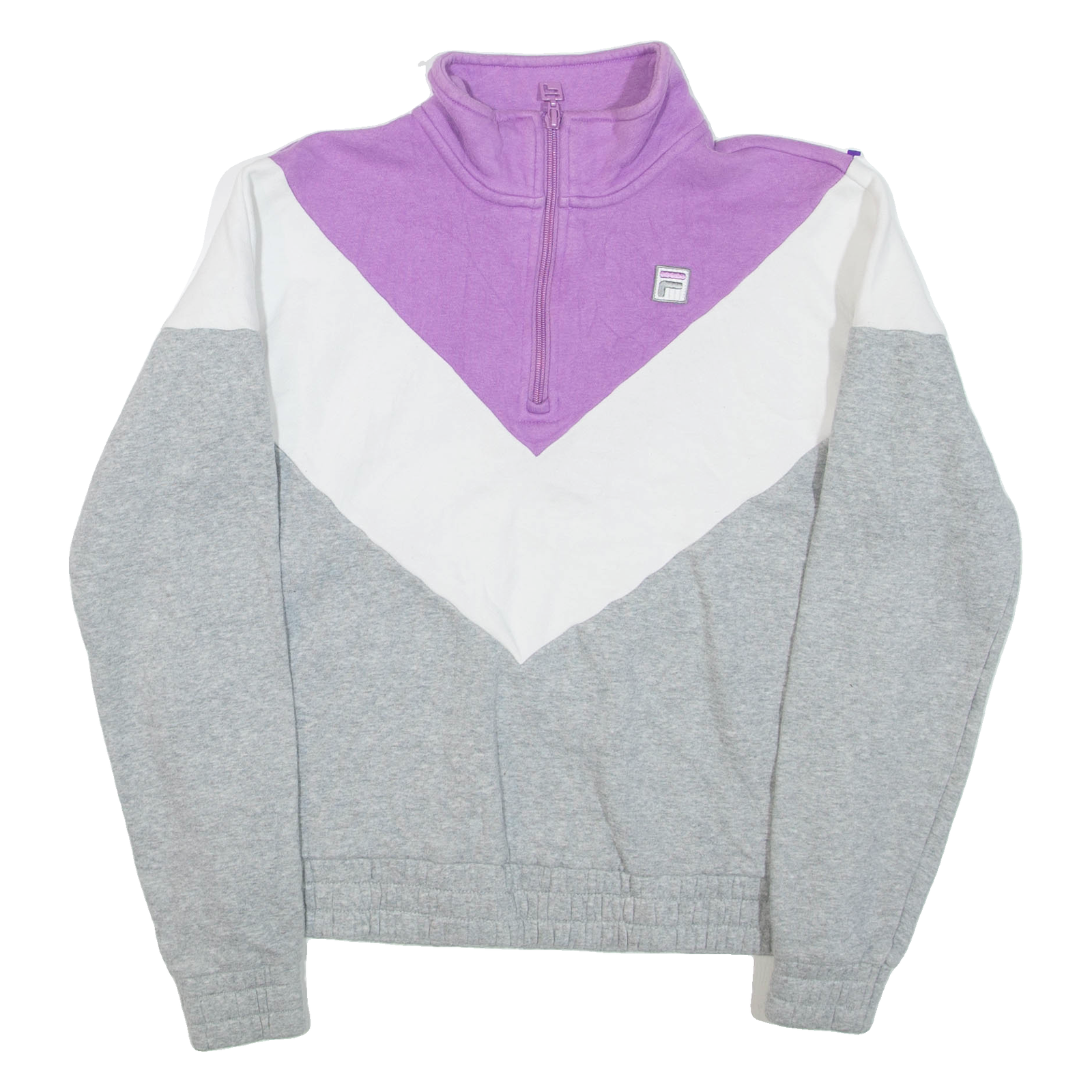 FILA Womens Sweatshirt Grey 1/4 Zip S Refurbished - N/A refurbished available on Cerqular