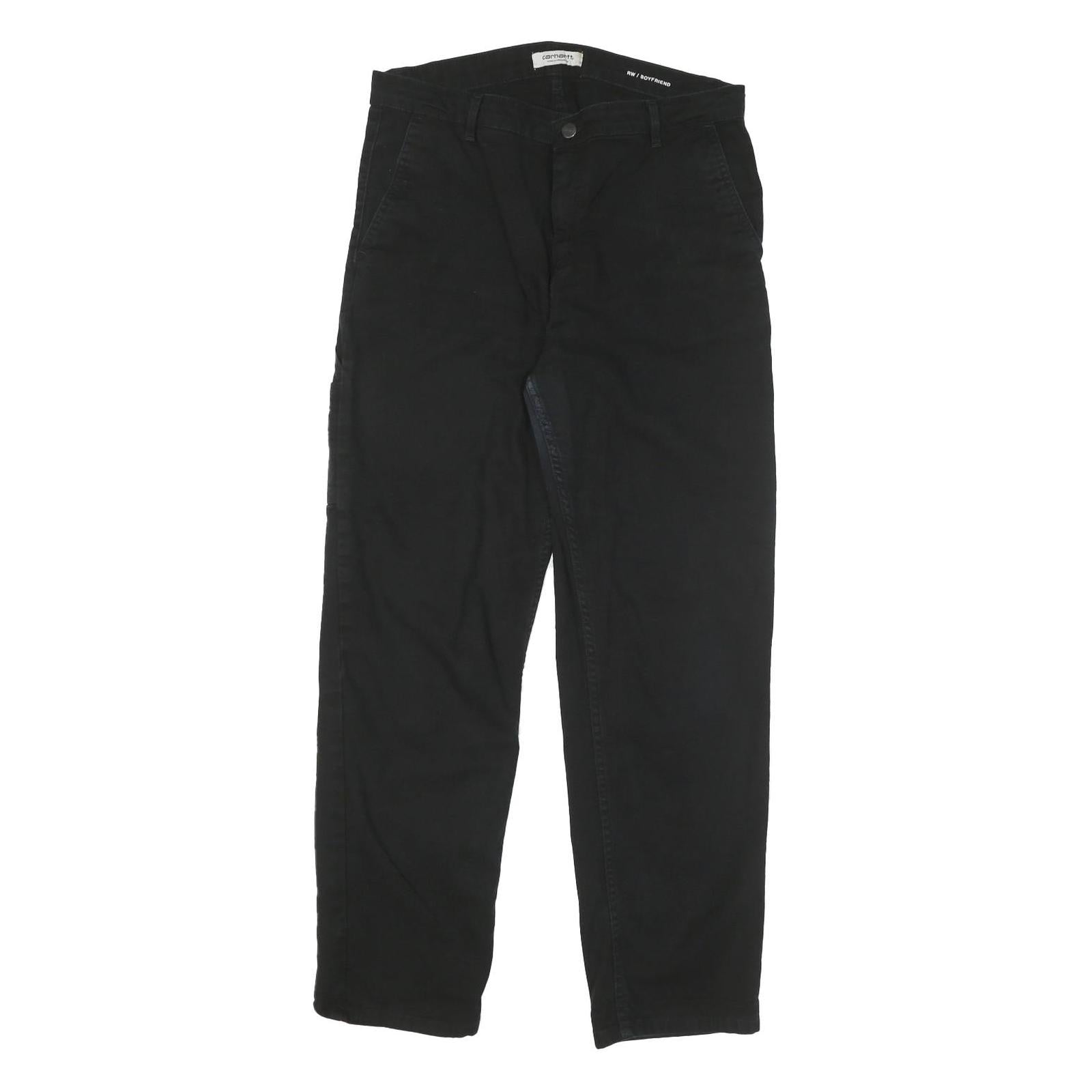 CARHARTT Womens Cotton Blend Black Regular Straight Trousers W30 L29 Workwear Refurbished - N/A refurbished available on Cerqular
