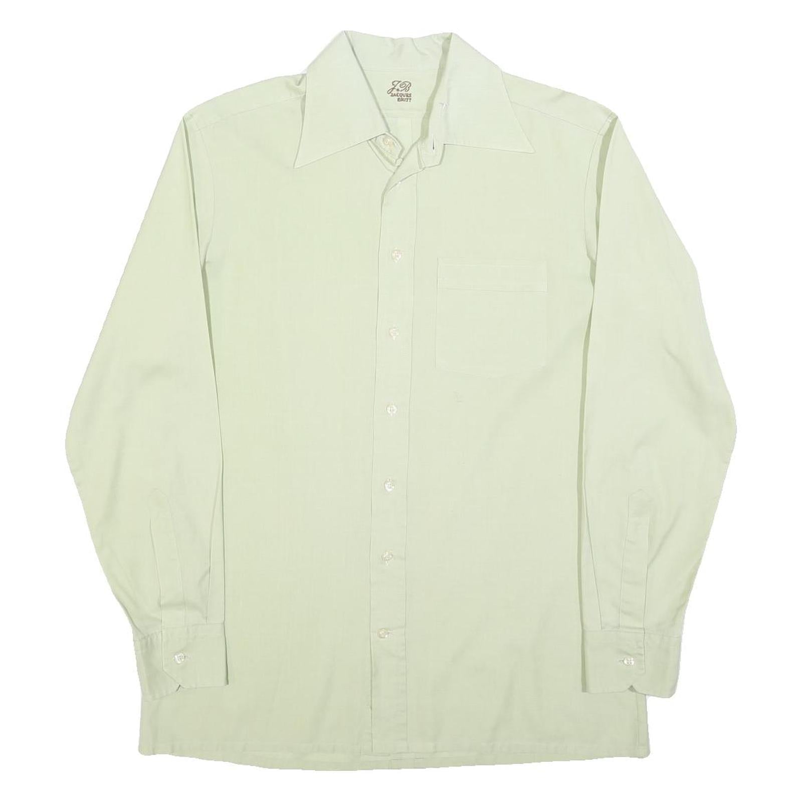 Buy JACQUES BRITT Mens Cream Shirt M Classic Button Collar Cotton Blend Formal Refurbished - $19.49 JACQUES BRITT Mens Cream Shirt M Classic Button Collar Cotton Blend Formal Refurbished - N/A refurbished available on Cerqular