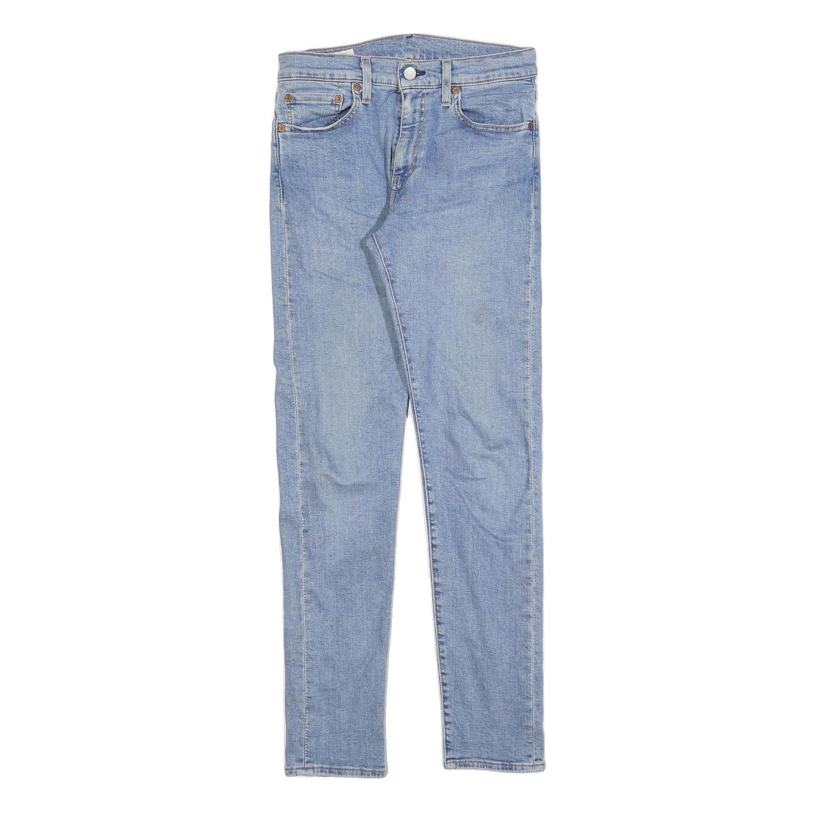 LEVI'S 512 Big E Mens Slim Jeans Blue Denim W28 L32 Classic Cotton Blend Zip Refurbished - N/A refurbished available on Cerqular