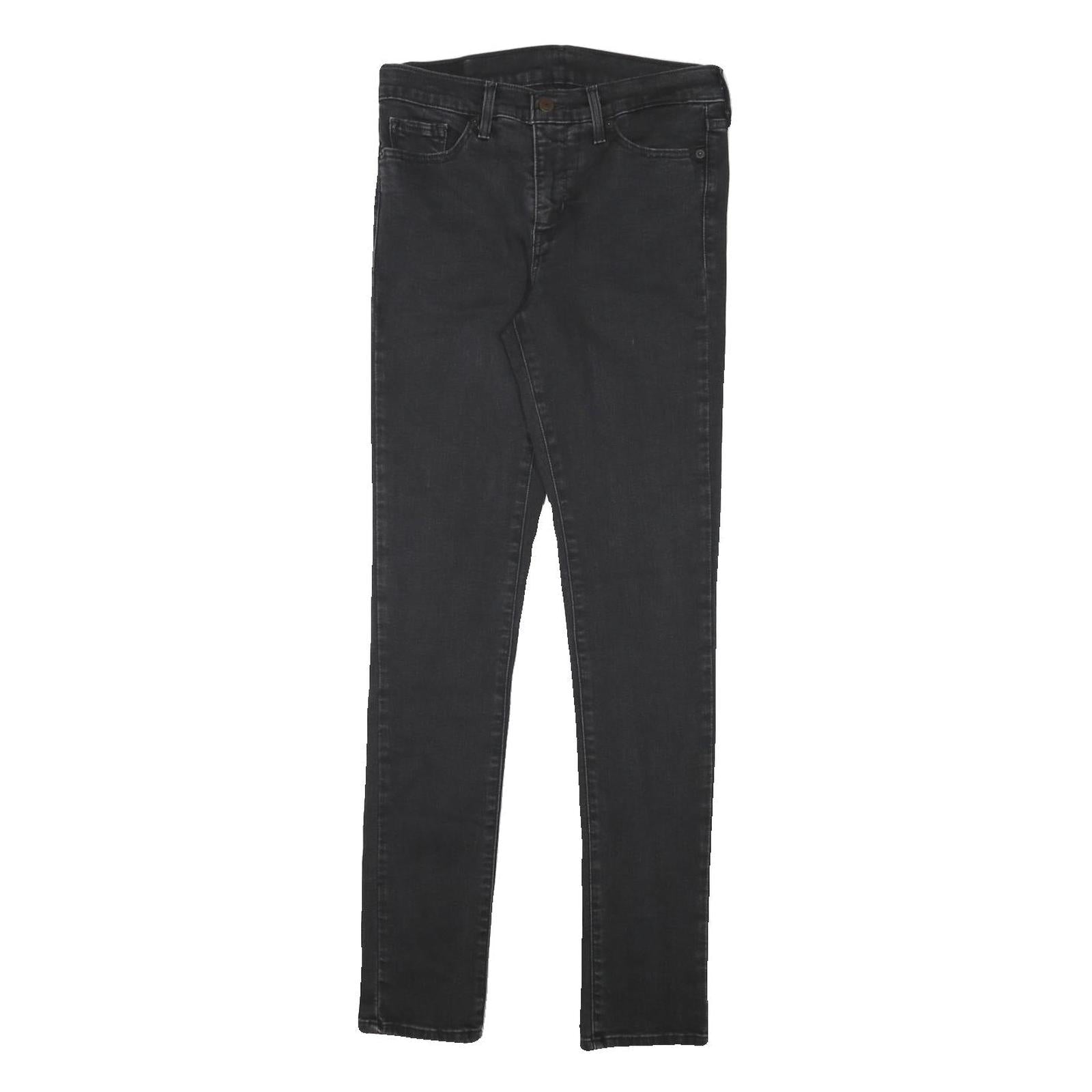 LEVI'S Womens Jeans Black Slim Skinny Denim Medium W28 L31 Stretch Cotton Blend Refurbished - N/A refurbished available on Cerqular
