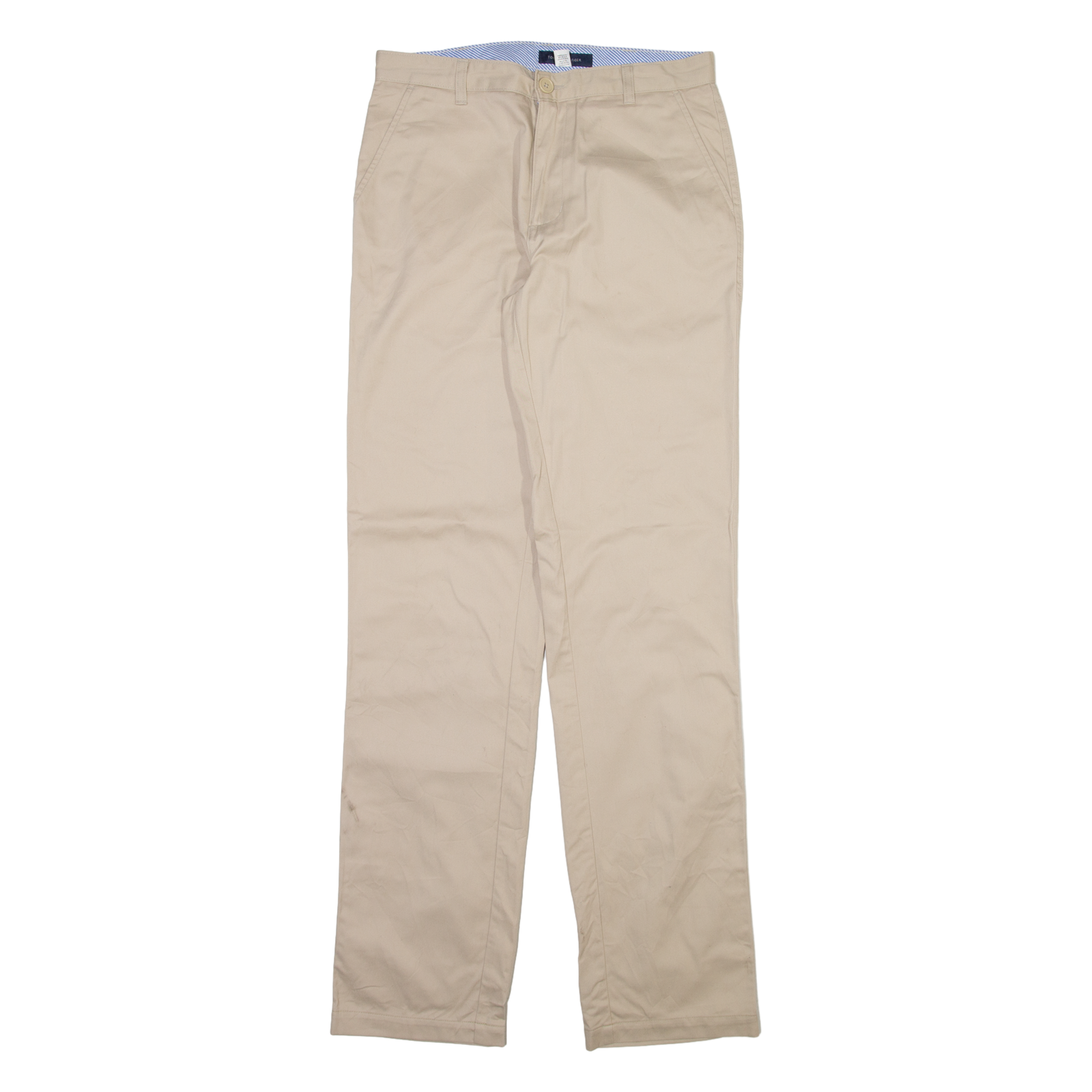 TOMMY HILFIGER Mens Trousers Beige Regular Straight W32 L36 Refurbished - N/A refurbished available on Cerqular