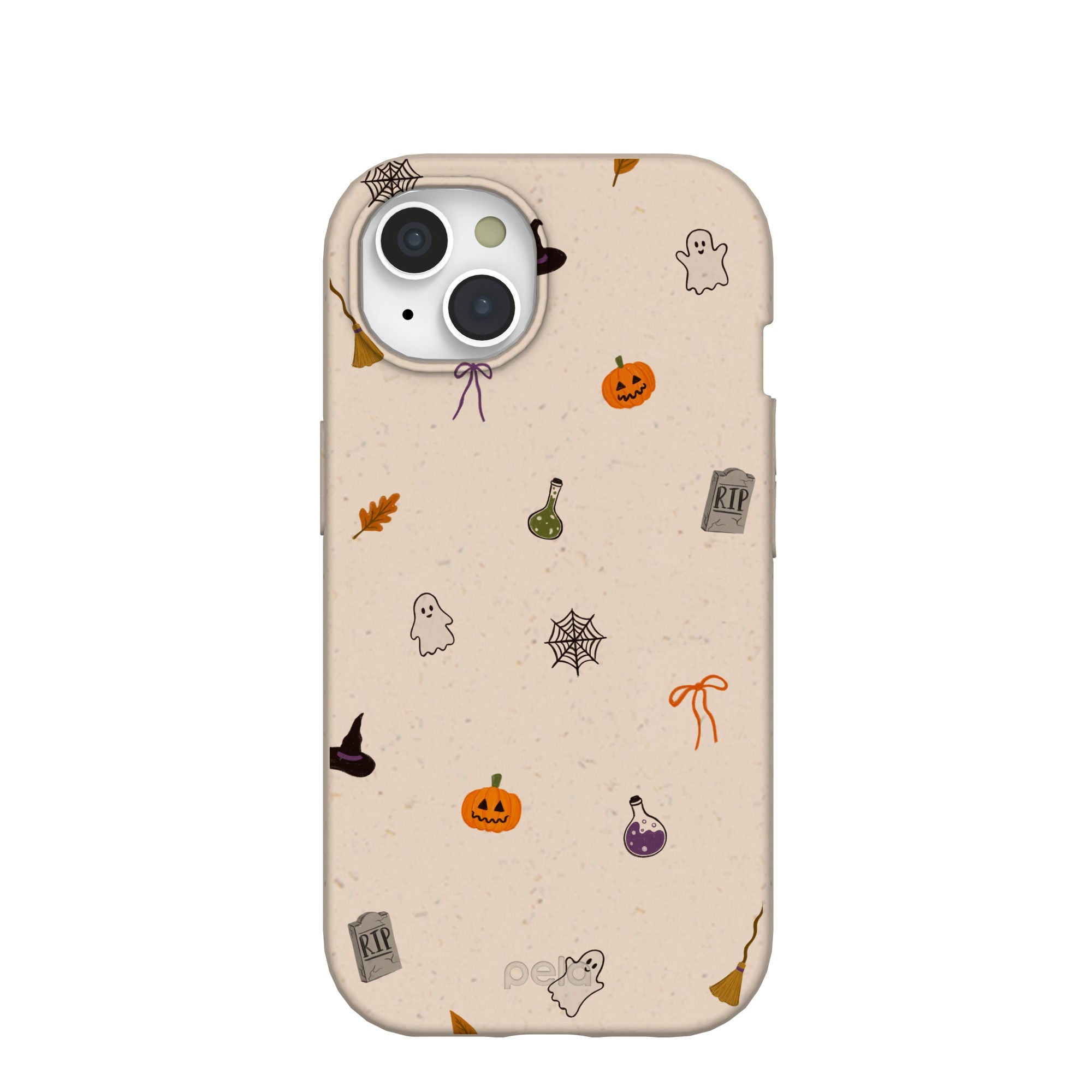 Seashell Mini Halloween iPhone 15 Case Refurbished - Pela Case refurbished available on Cerqular
