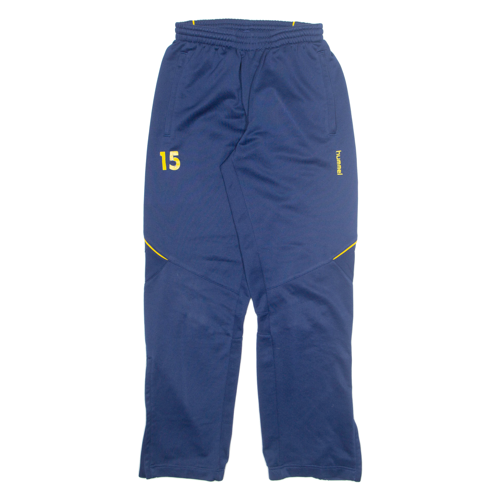 HUMMEL Mens Sweatpants Blue Straight M W24 L30 Refurbished - N/A refurbished available on Cerqular