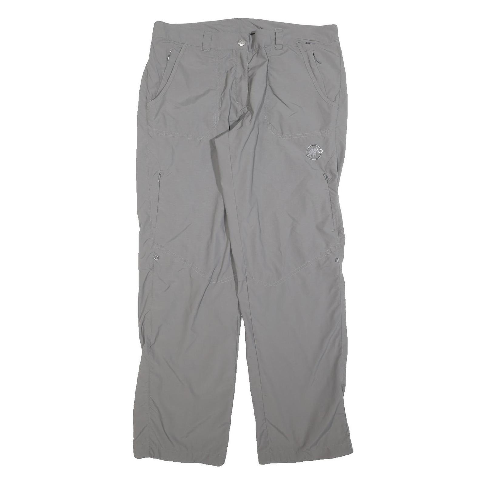 MAMMUT Womens Relaxed Grey Polyester Blend Zip Trousers W36 L32 Outdoor Casual Refurbished - N/A refurbished available on Cerqular