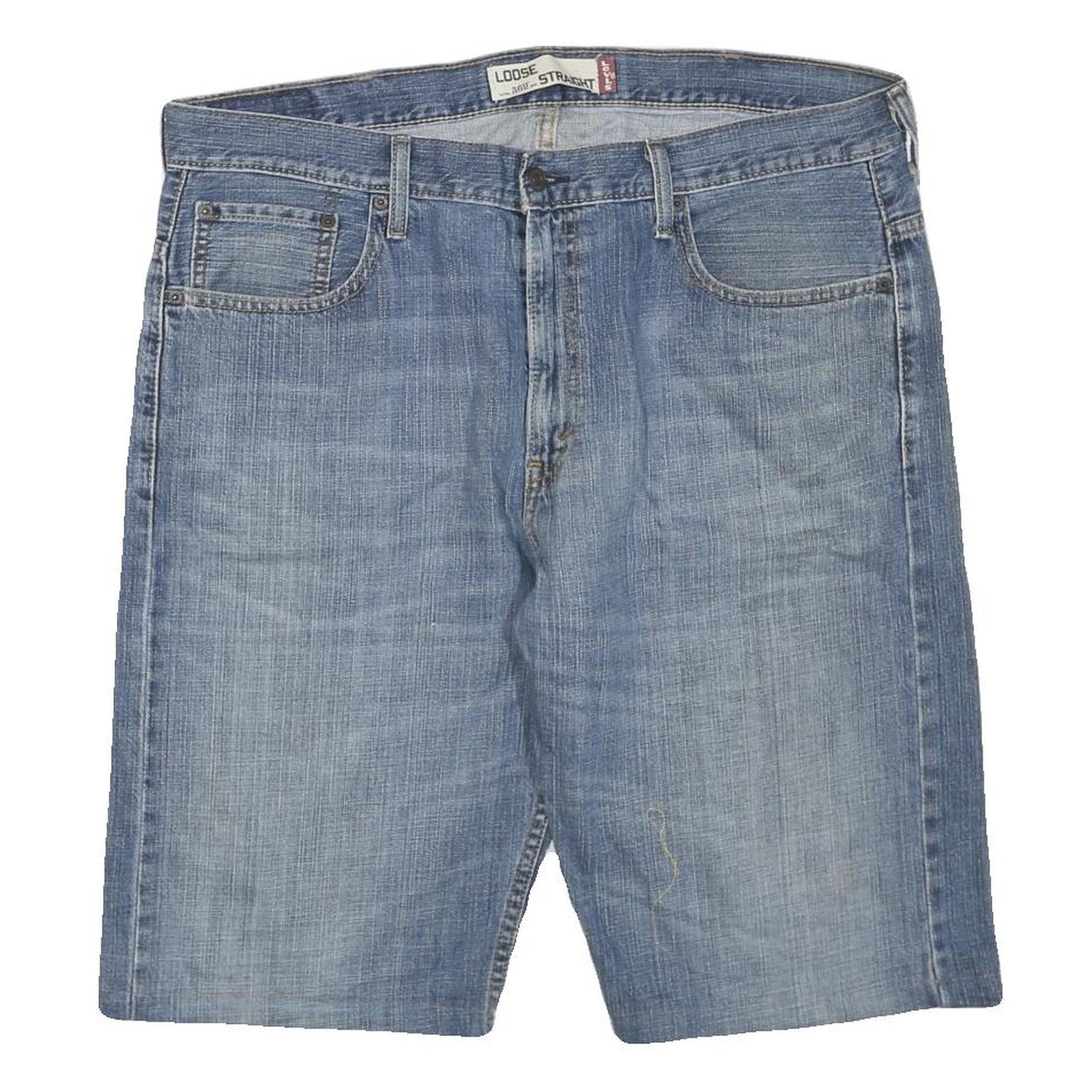 LEVI'S Mens Denim Blue Casual Shorts XL W38 Loose Straight Refurbished - N/A refurbished available on Cerqular