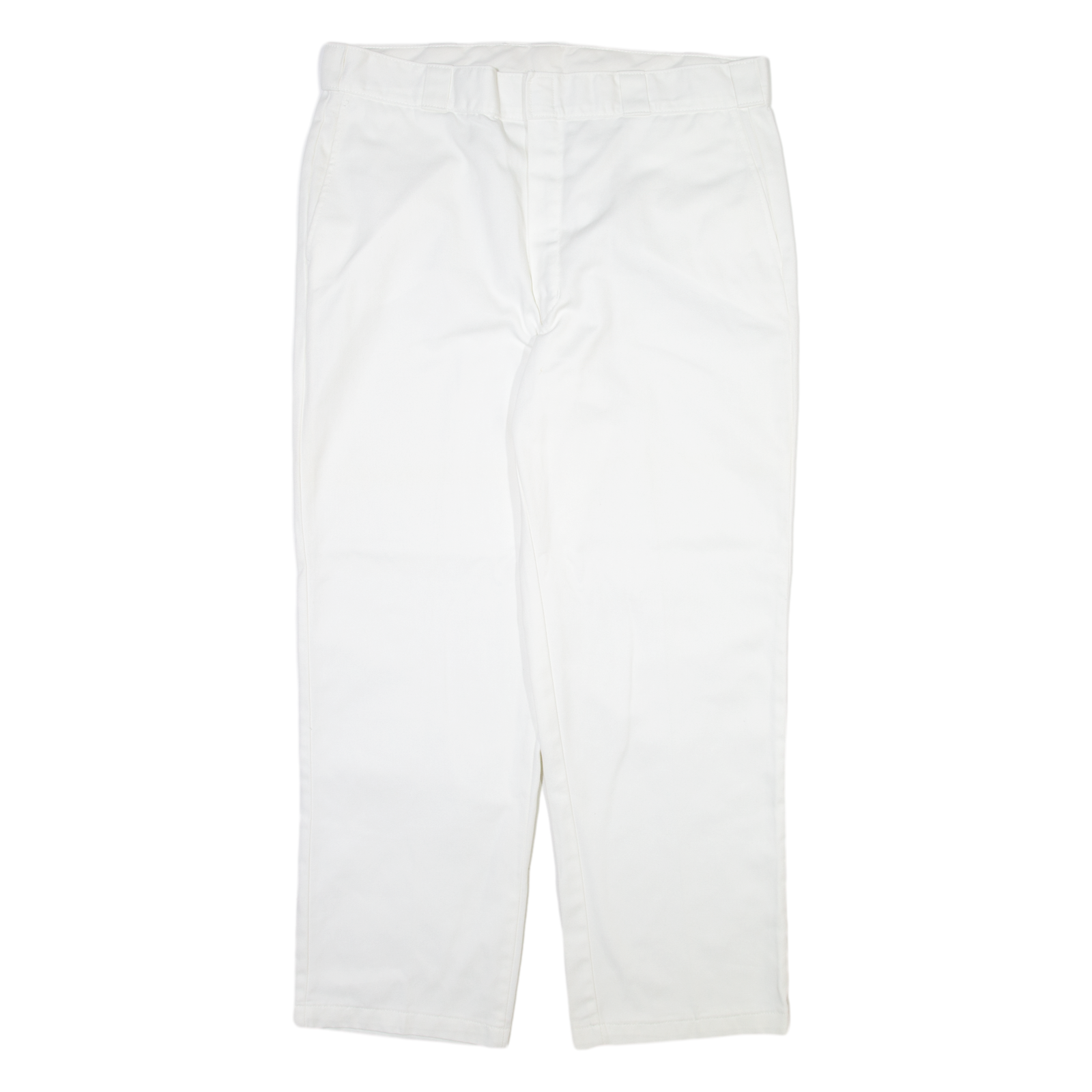 DICKIES Mens Trousers White Regular Straight W38 L30 Refurbished - N/A refurbished available on Cerqular