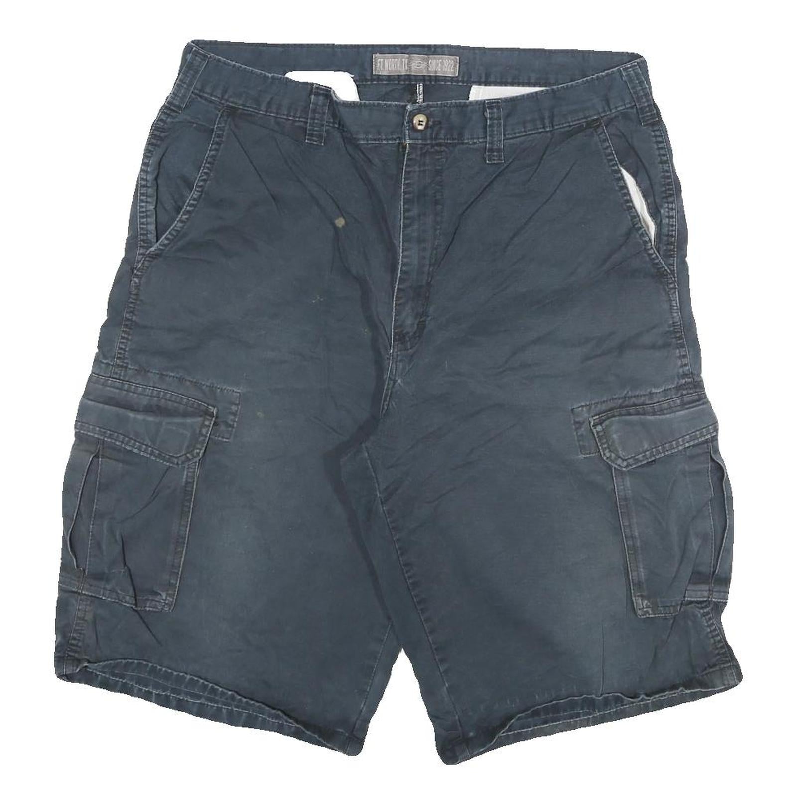 DICKIES Mens Shorts Blue Cargo Cotton Blend 2XL W34 Workwear Utility Refurbished - N/A refurbished available on Cerqular