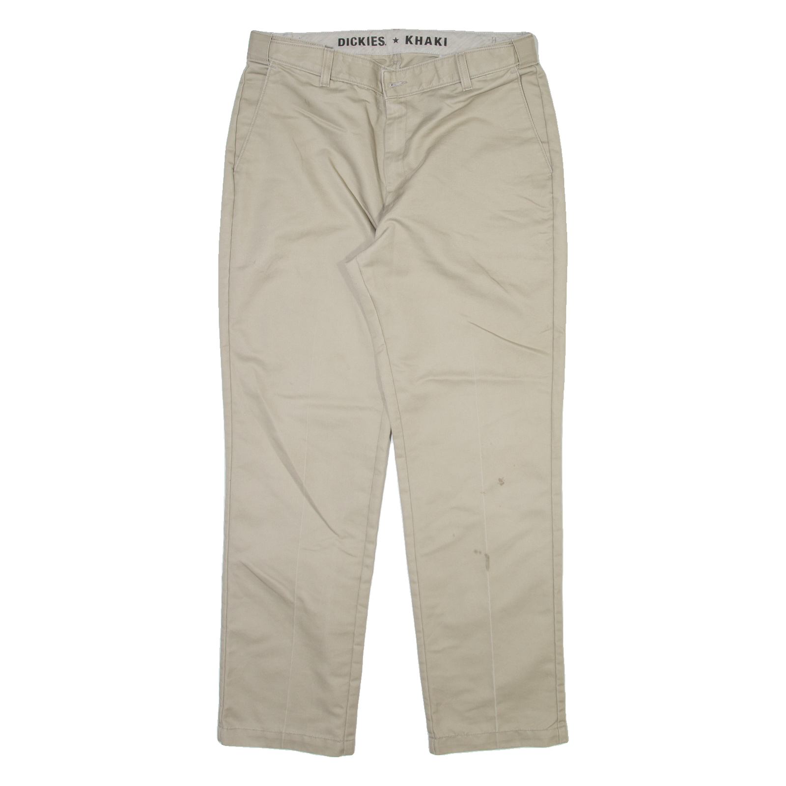 DICKIES Mens Trousers Beige Regular Straight W36 L32 Refurbished - N/A refurbished available on Cerqular