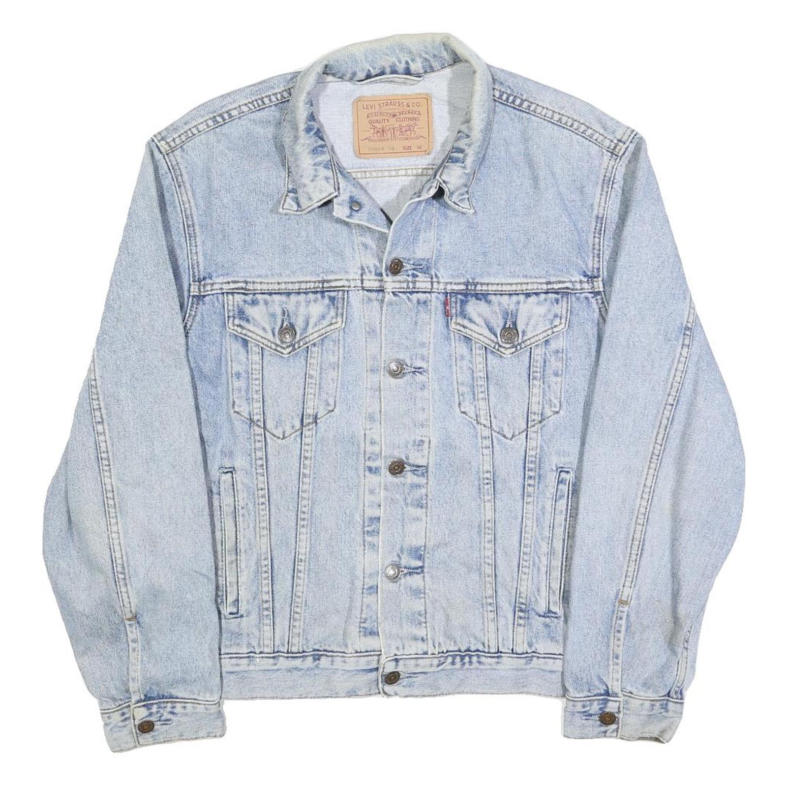 Buy LEVI'S Mens Blue Denim Trucker Jacket M Cotton Classic Button Closure Straight Refurbished - $68.89 LEVI'S Mens Blue Denim Trucker Jacket M Cotton Classic Button Closure Straight Refurbished - N/A refurbished available on Cerqular
