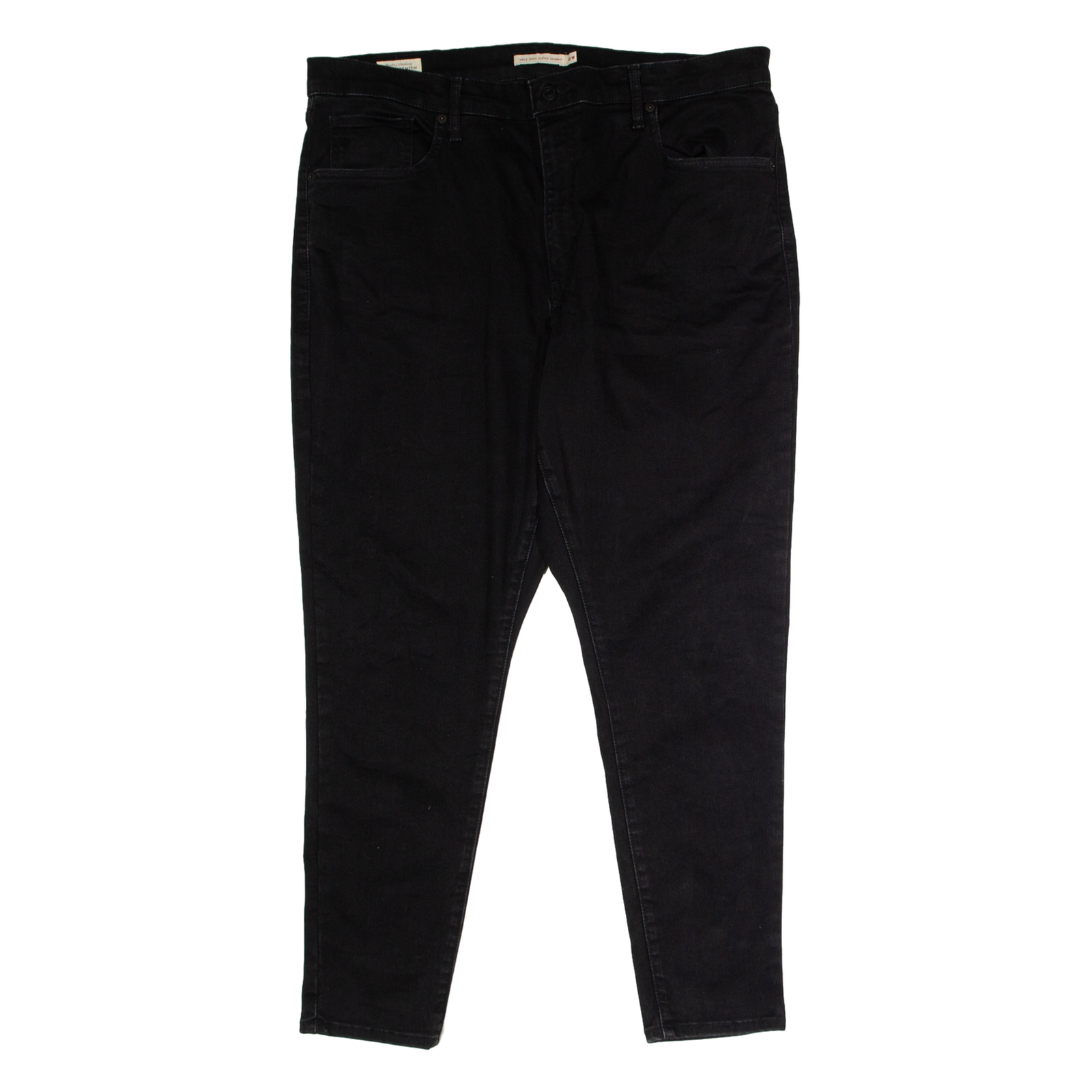 LEVI'S Mile High Super Womens Jeans Black Regular Skinny W38 L28 Refurbished - N/A refurbished available on Cerqular