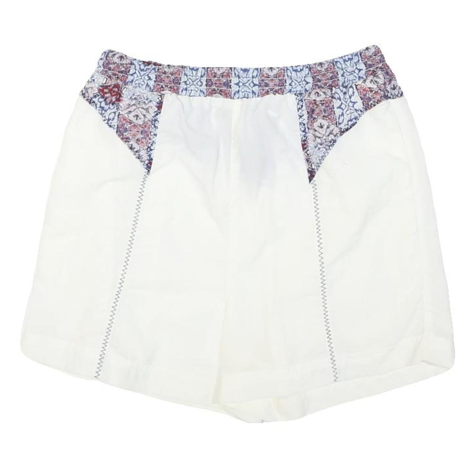 THW WHITE COLLECTION Womens Shorts White & Multicolour Casual S W26 Cotton Blend Refurbished - N/A refurbished available on Cerqular