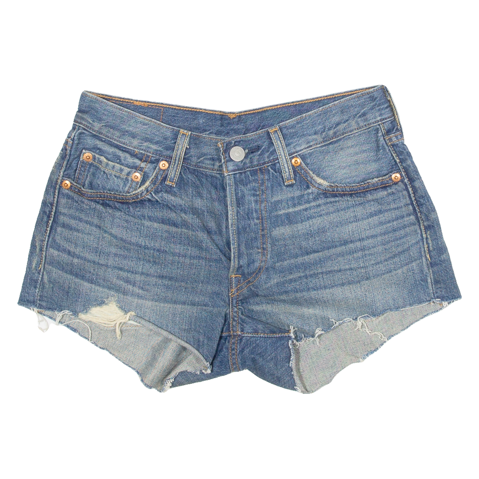 LEVI'S 501 Womens Denim Shorts Blue S W28 Refurbished - N/A refurbished available on Cerqular