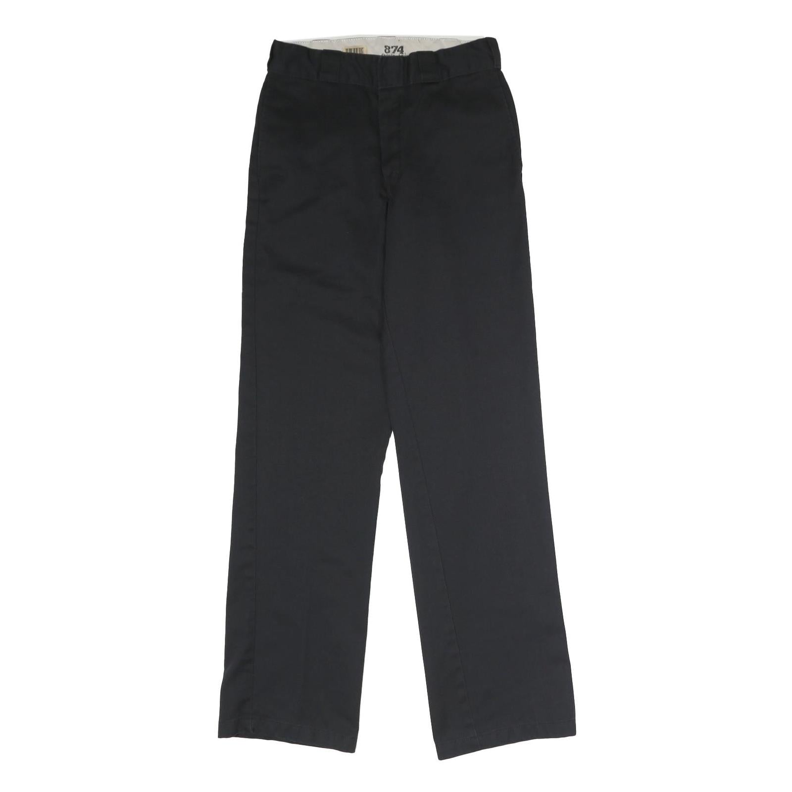 DICKIES Mens Black Classic Straight Trousers W30 L34 Workwear Durable Refurbished - N/A refurbished available on Cerqular