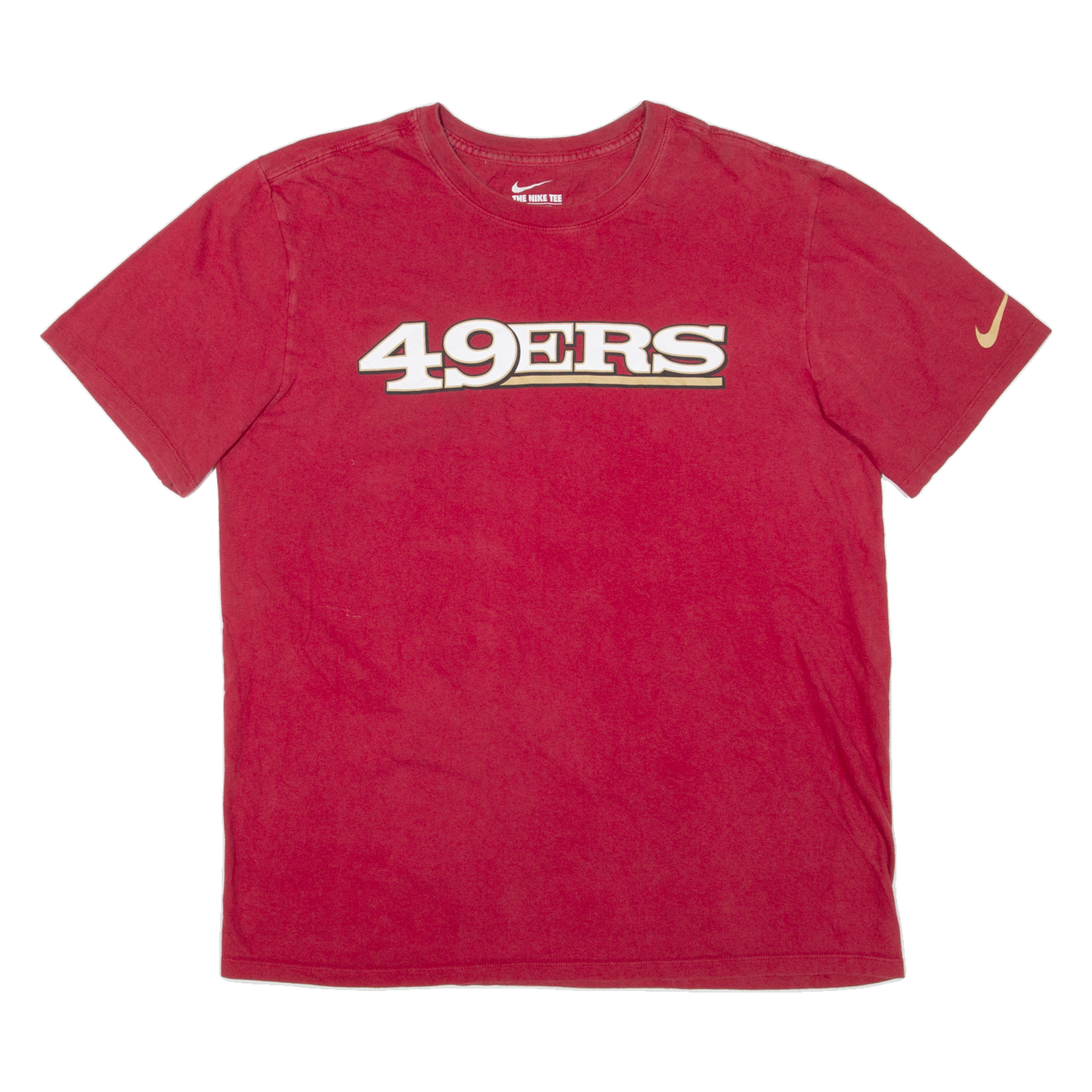 NIKE 49ers Mens T-Shirt Red USA L Refurbished - N/A refurbished available on Cerqular