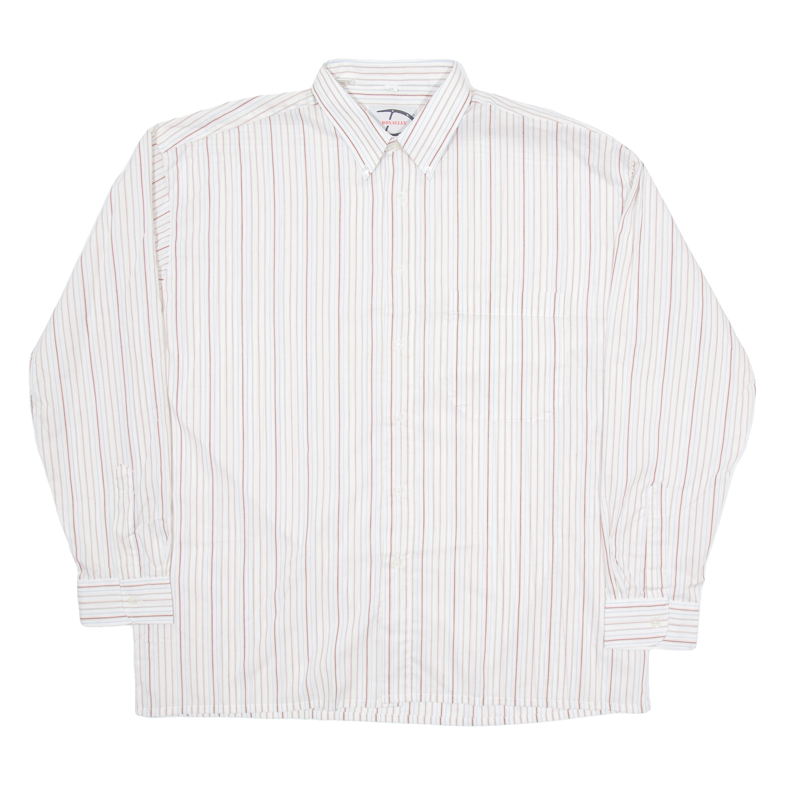 DONNELLY Mens Shirt White Striped Long Sleeve L Refurbished - N/A refurbished available on Cerqular