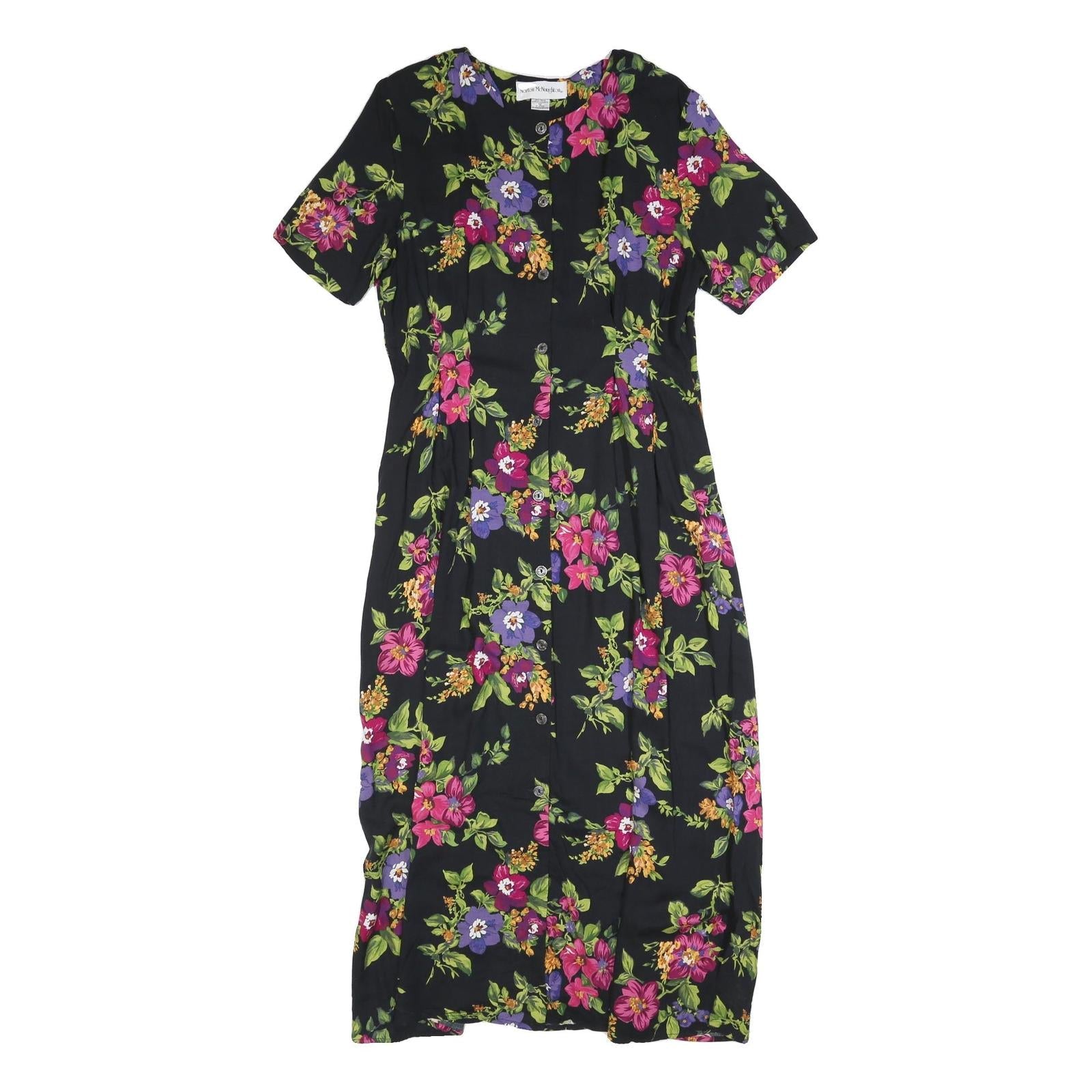 Buy NORTON MCNAUGHTON Womens Black Floral Day Cotton Blend Dress L Button Front Refurbished - $27.29 NORTON MCNAUGHTON Womens Black Floral Day Cotton Blend Dress L Button Front Refurbished - N/A refurbished available on Cerqular