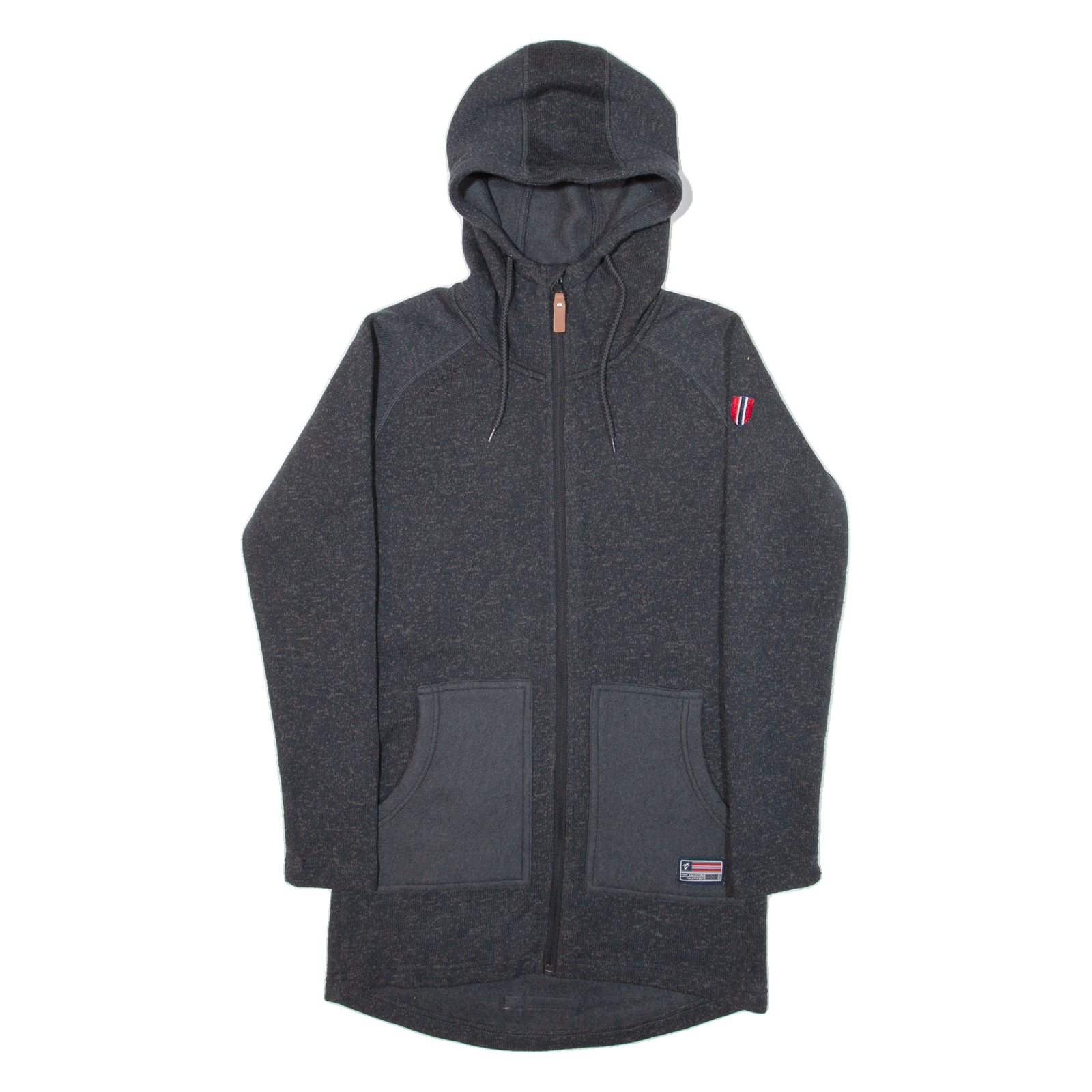 TWENTYFOUR Womens Grey Hoodie Full Zip S Refurbished - N/A refurbished available on Cerqular
