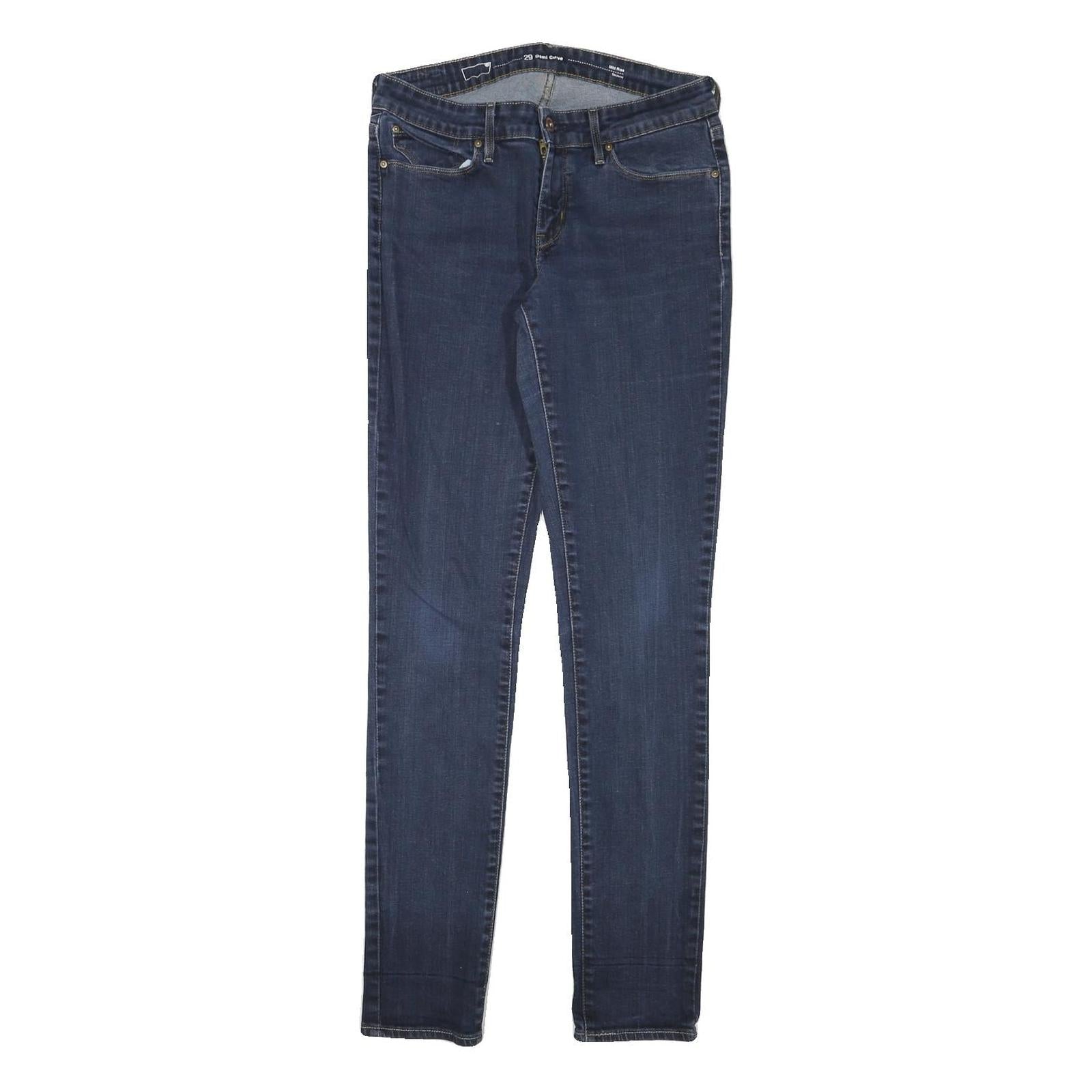 LEVI'S Womens Jeans Blue Slim Skinny Denim Medium W28 L31 Classic Zip Closure Refurbished - N/A refurbished available on Cerqular