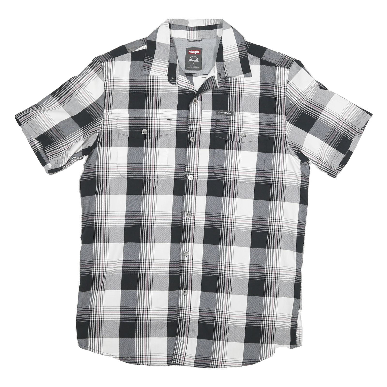 Buy WRANGLER Mens Black & Grey Check Shirt M Cotton Blend Casual Short Sleeve Refurbished - $32.49 WRANGLER Mens Black & Grey Check Shirt M Cotton Blend Casual Short Sleeve Refurbished - N/A refurbished available on Cerqular