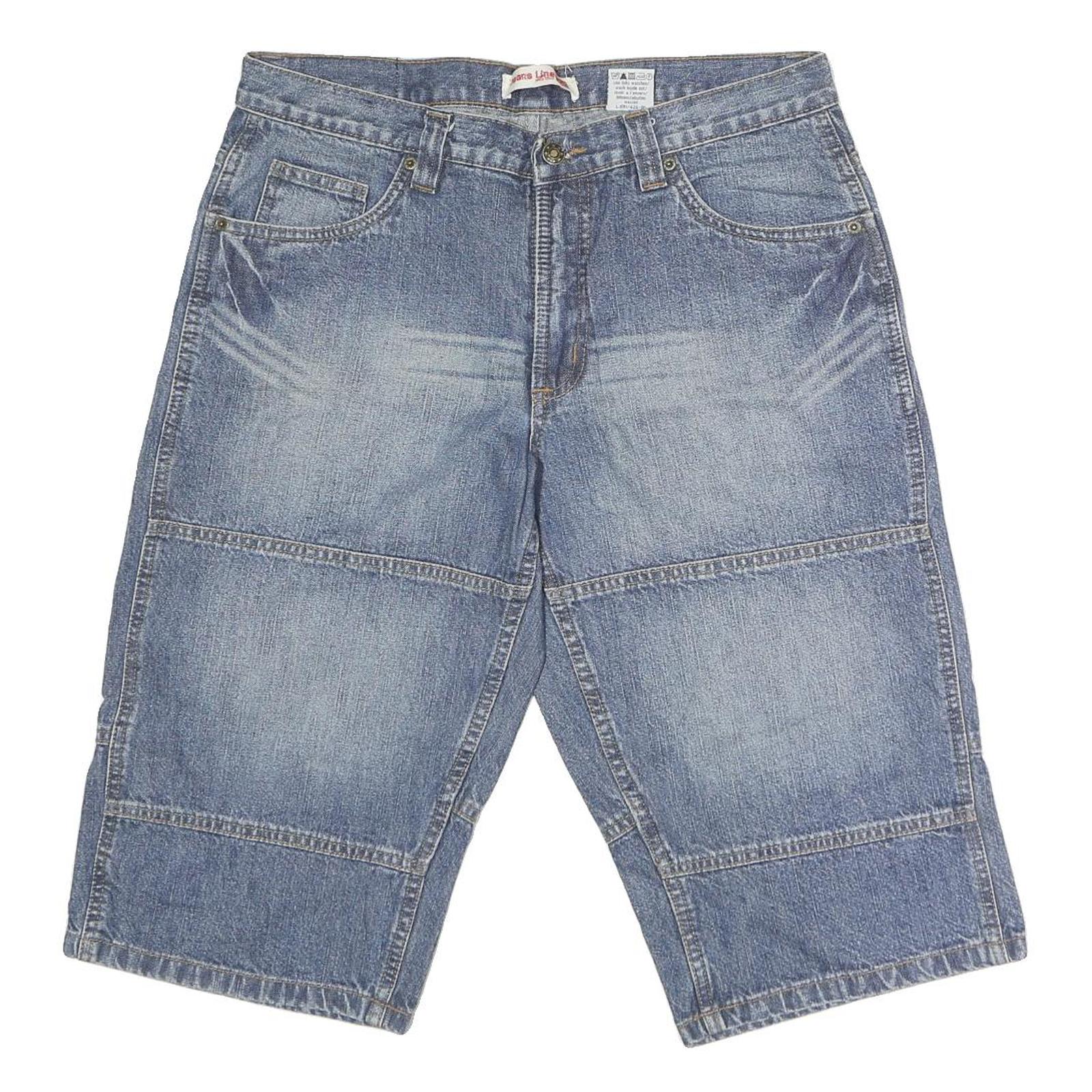 JEANS LINE Mens Shorts Blue Denim M W36 Casual Cotton Comfortable Refurbished - N/A refurbished available on Cerqular