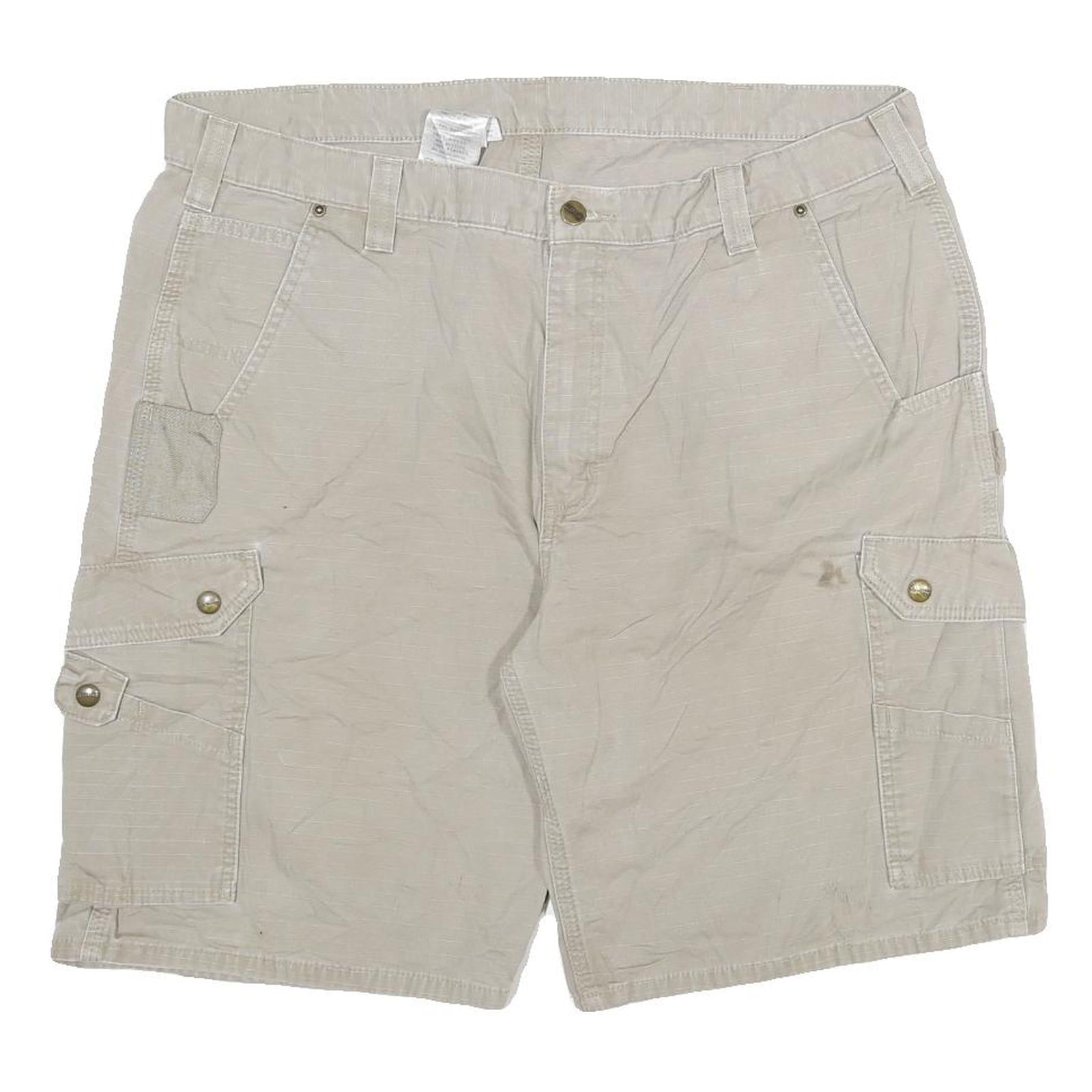 CARHARTT Mens Shorts Beige Cargo 3XL W40 Cotton Blend Comfortable Workwear Refurbished - N/A refurbished available on Cerqular