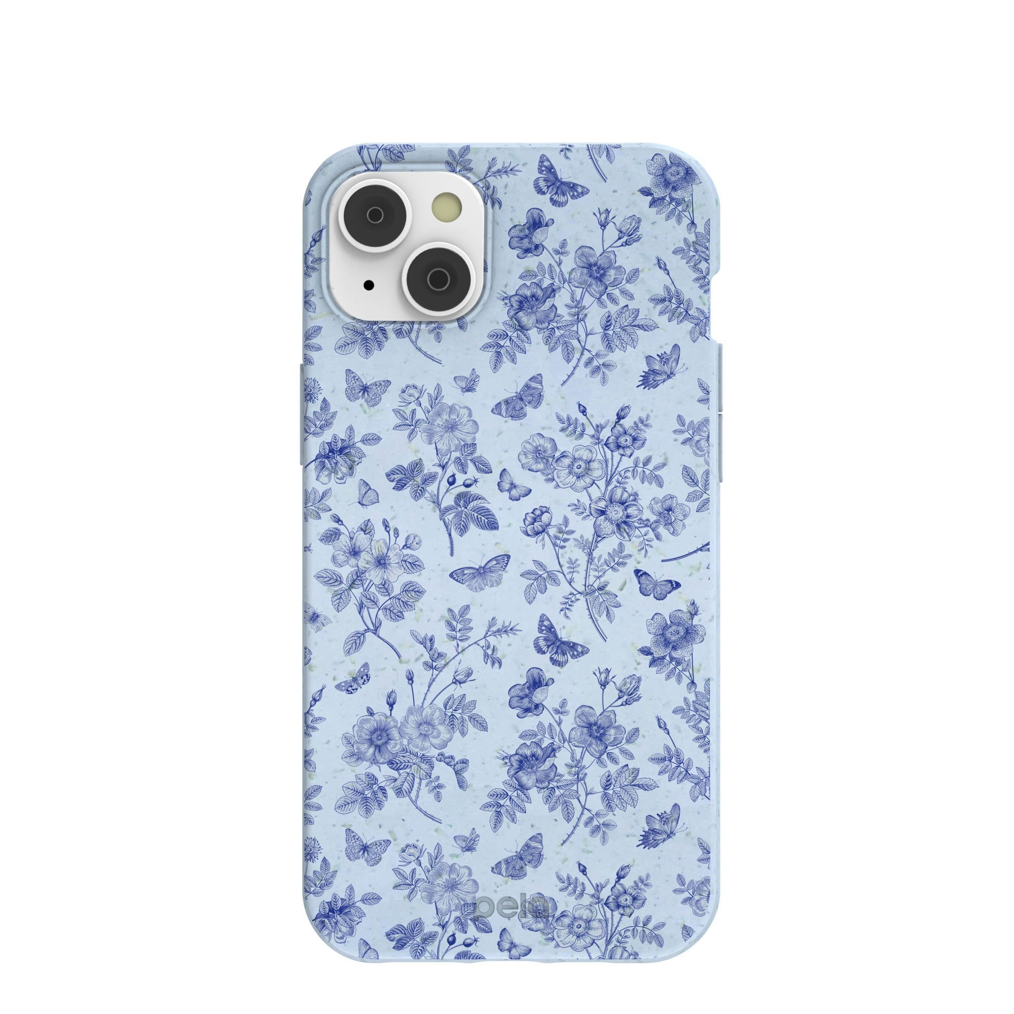 Powder Blue Porcelain iPhone 14 Plus Case Refurbished - Pela Case refurbished available on Cerqular