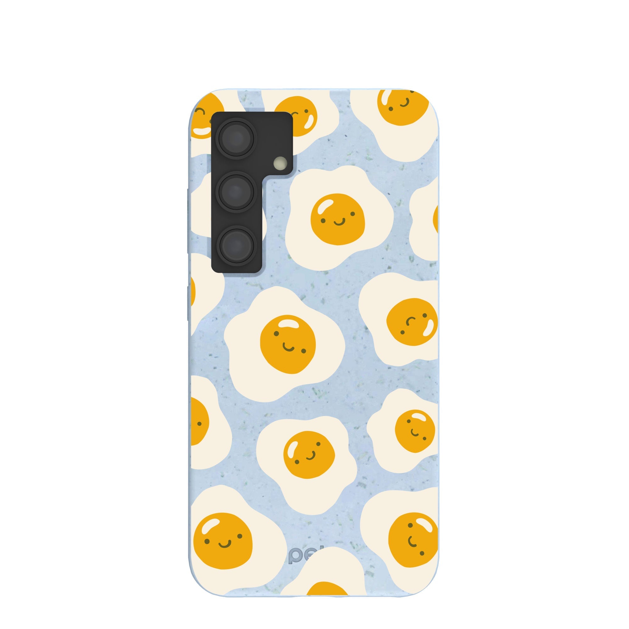 Powder Blue Sunny Side Up Samsung Galaxy S24 Case Refurbished - Pela Case refurbished available on Cerqular