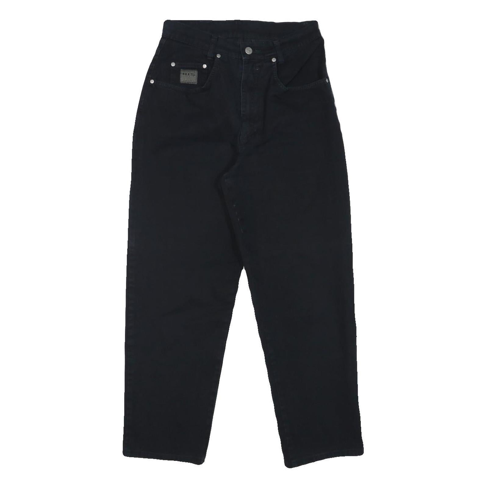 Buy HIS Womens Cotton Blend Black Relaxed Straight Trousers W26 L25 Casual Zip Refurbished - $23.39 HIS Womens Cotton Blend Black Relaxed Straight Trousers W26 L25 Casual Zip Refurbished - N/A refurbished available on Cerqular