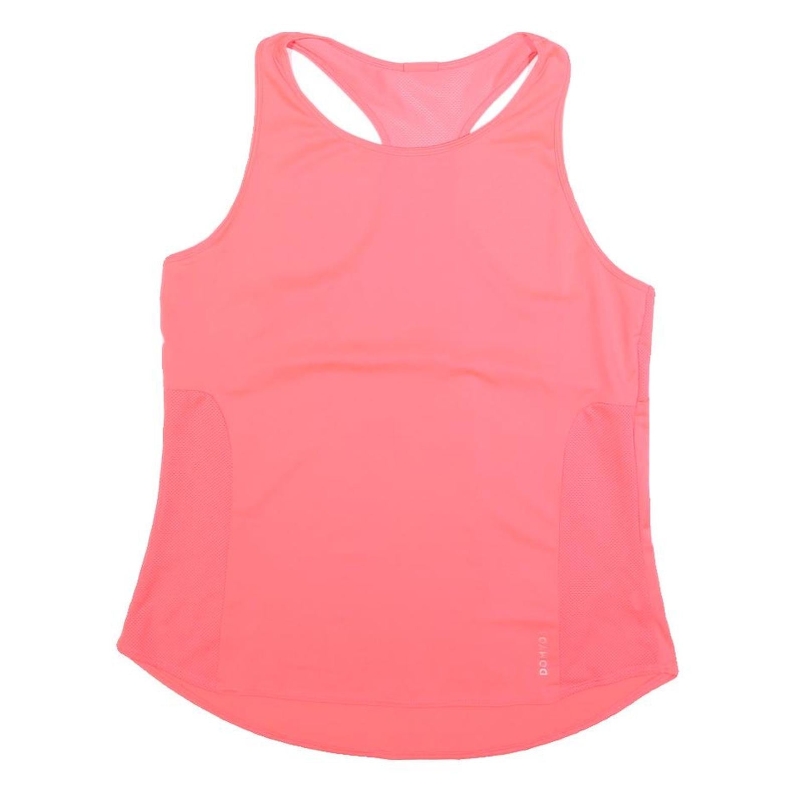 DOMYOS Womens Pink Sports T-Shirt M Sleeveless Racerback Performance Gym Top Refurbished - N/A refurbished available on Cerqular