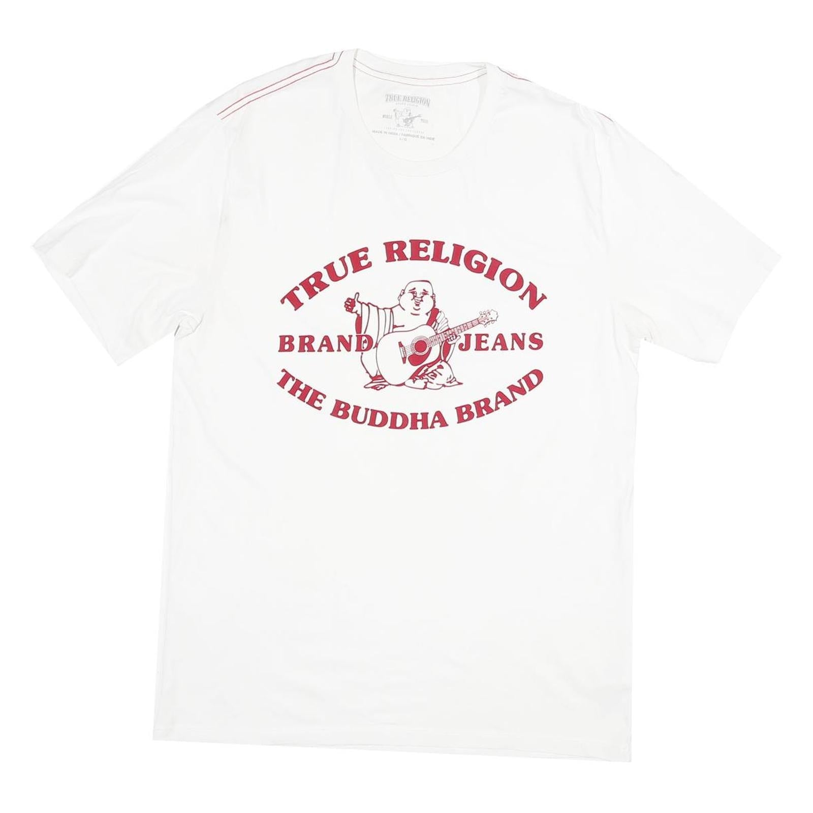 Buy TRUE RELIGION Mens White Graphic T-Shirt L Short Sleeve Crew Neck Cotton Blend Refurbished - $33.79 TRUE RELIGION Mens White Graphic T-Shirt L Short Sleeve Crew Neck Cotton Blend Refurbished - N/A refurbished available on Cerqular