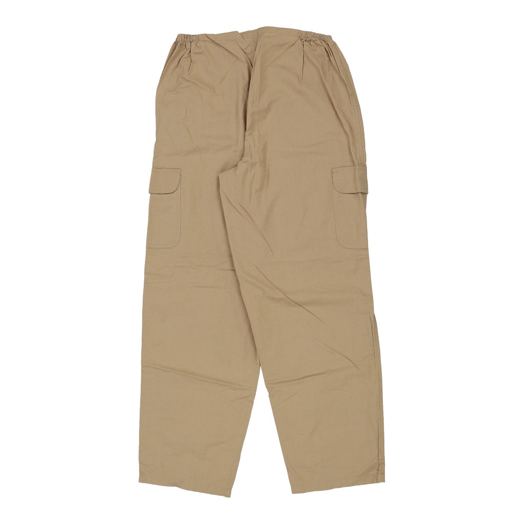Unbranded Cargo Trousers - Medium Beige Cotton Refurbished - Thrifted (note: this is a term often used to describe second- refurbished available on Cerqular