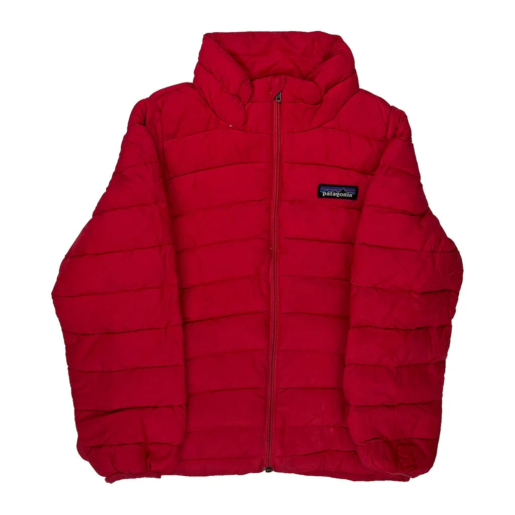 Buy Age 5-6 Patagonia Puffer - XS Red Polyester Refurbished - $38.85 Age 5-6 Patagonia Puffer - XS Red Polyester Refurbished - Thrifted (note: this is a term often used to describe second- refurbished available on Cerqular