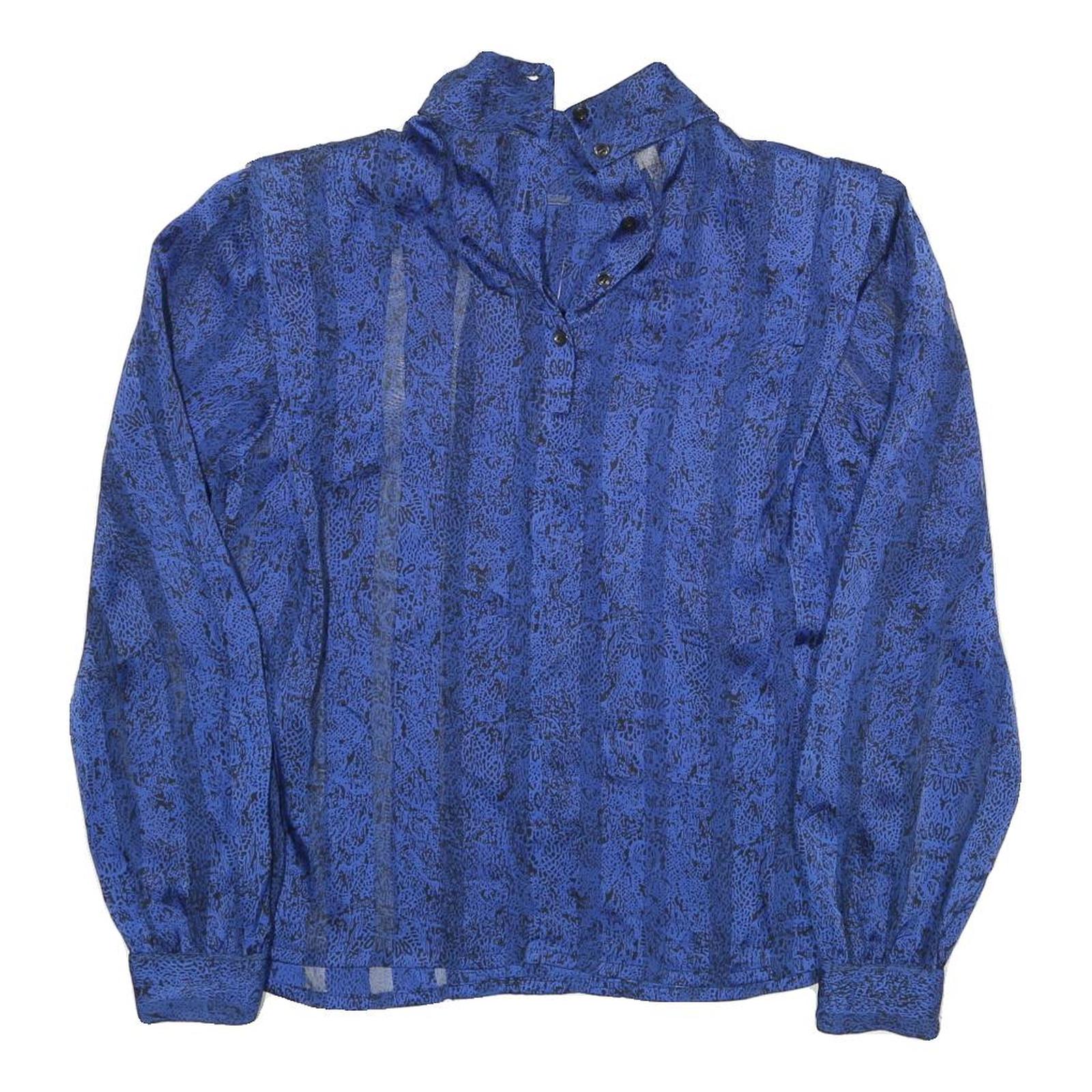 Buy NICOLA Womens Blue Printed Blouse Long Sleeve High Neck M Elegant Casual Refurbished - $18.19 NICOLA Womens Blue Printed Blouse Long Sleeve High Neck M Elegant Casual Refurbished - N/A refurbished available on Cerqular